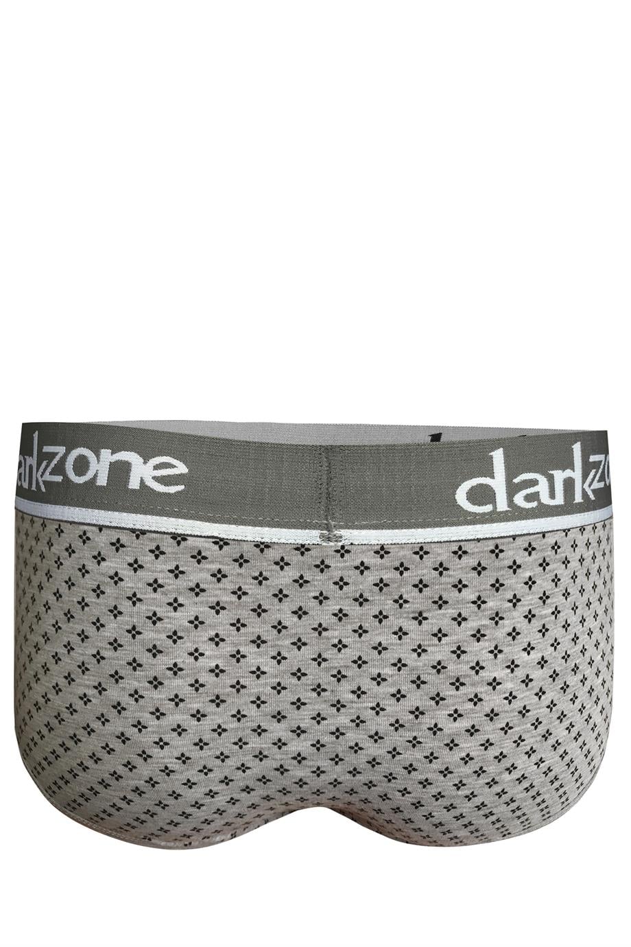 Desenli Gri Hipster Erkek Slip - DZN6128