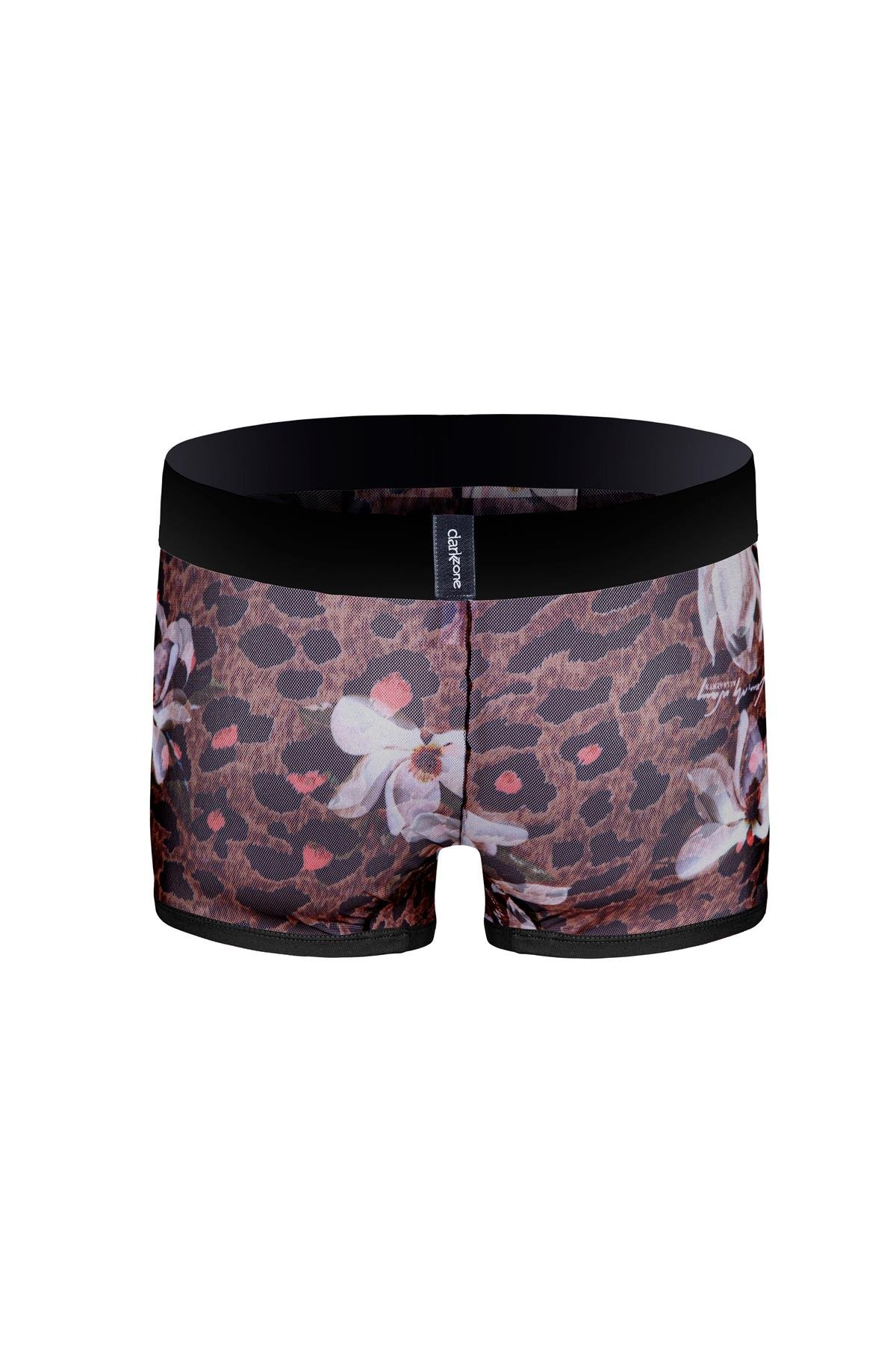 Desenli Transparan Erkek Kısa Boxer - DZN3253