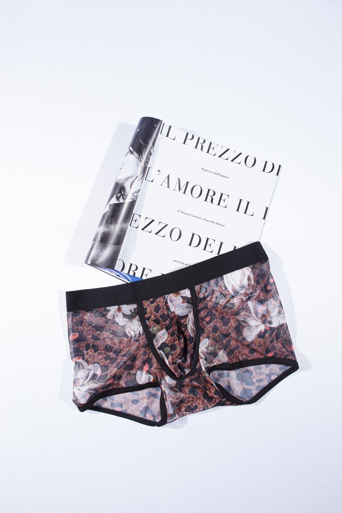 Desenli Transparan Erkek Kısa Boxer - DZN3253