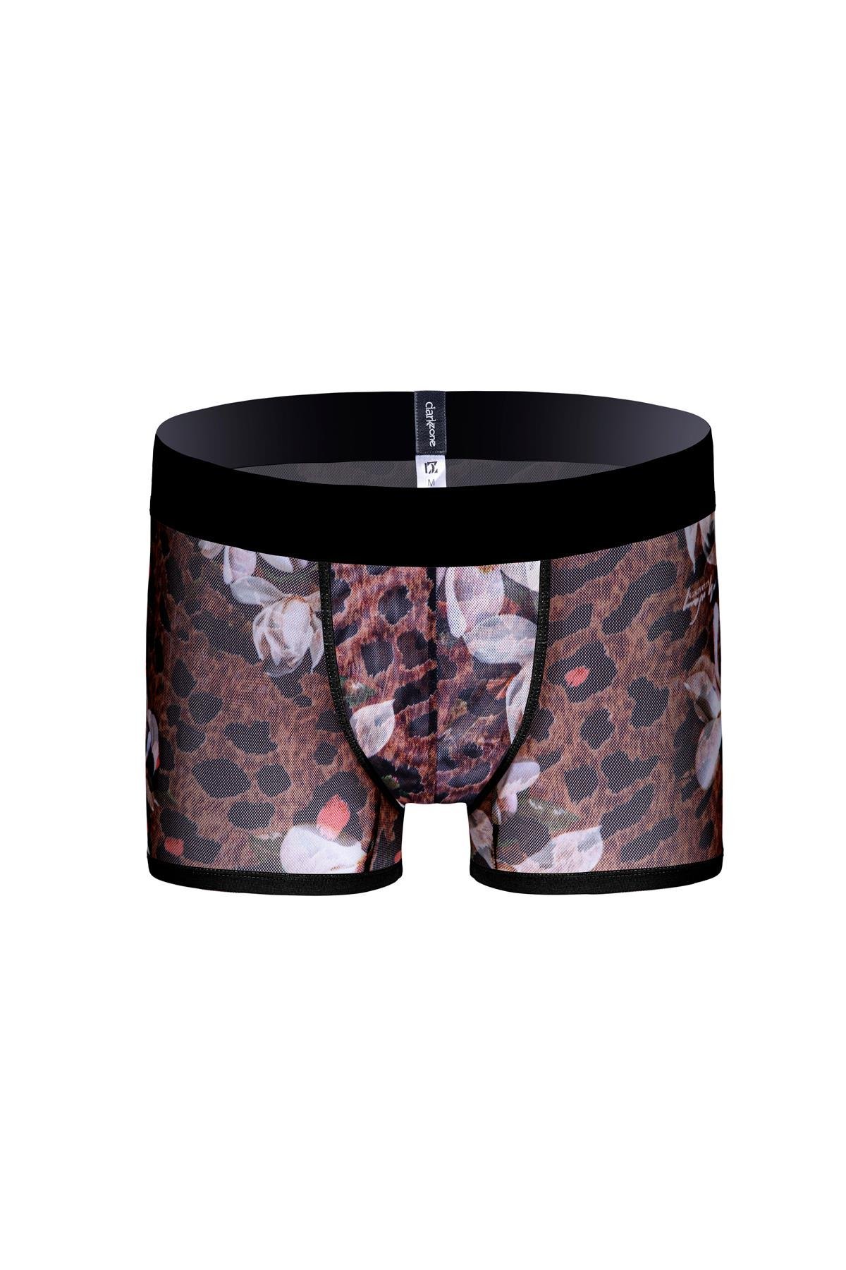 Desenli Transparan Erkek Kısa Boxer - DZN3253