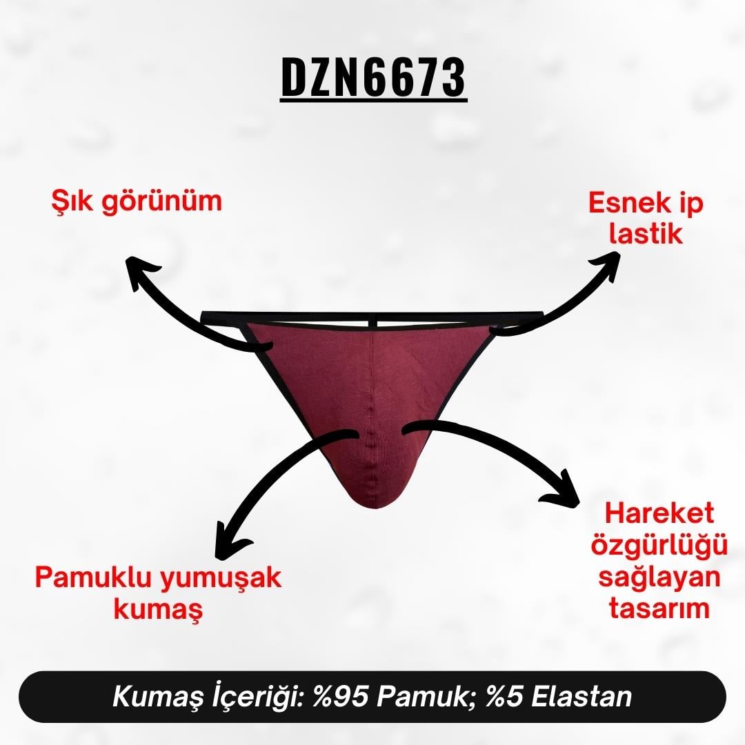 Erkek Bordo String - DZN6673