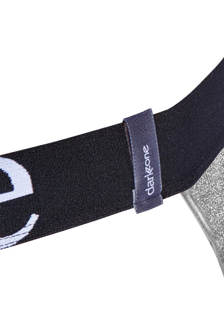 Erkek Gri Deri Jockstrap - DZN6793