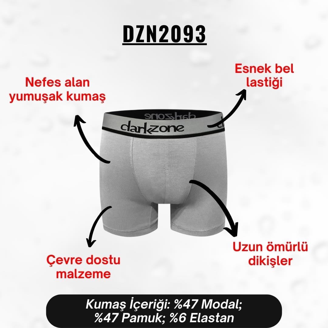 Erkek Gri Modal Boxer - DZN2093