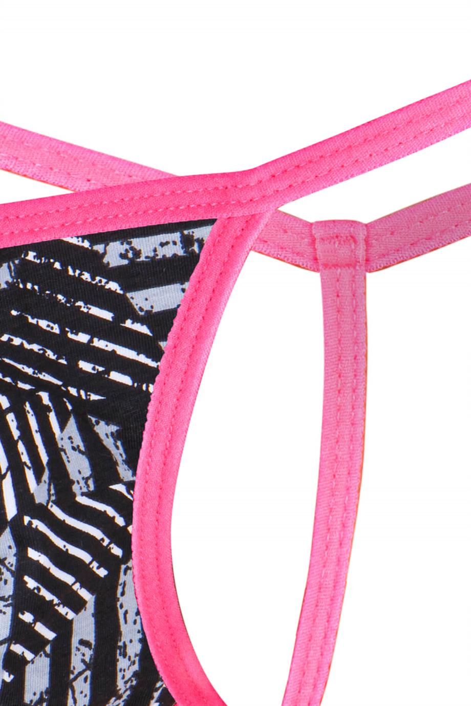 Erkek Neon Lastikli Desenli String - DZN6681