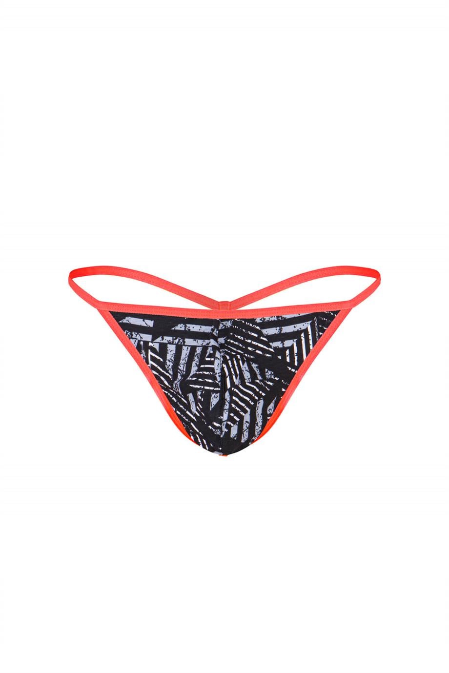Erkek Neon Lastikli Desenli String - DZN6681