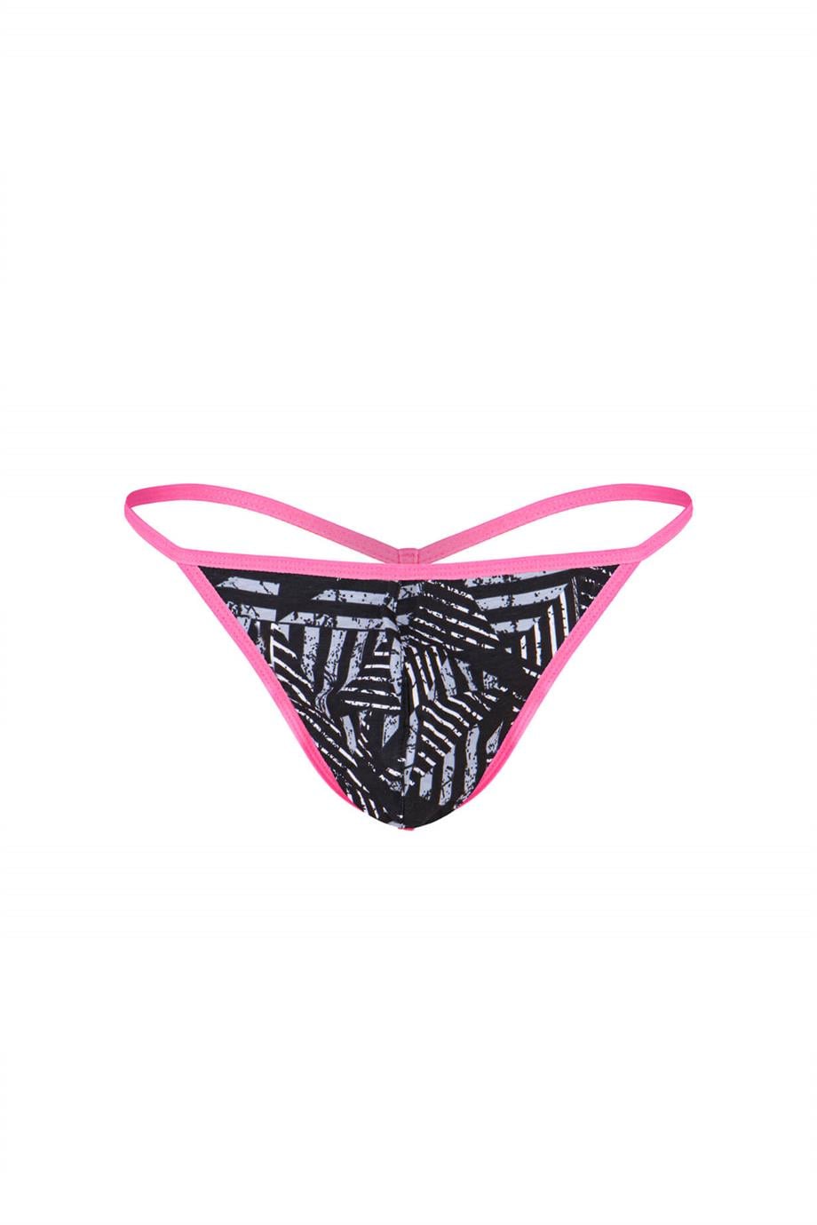 Erkek Neon Lastikli Desenli String - DZN6681