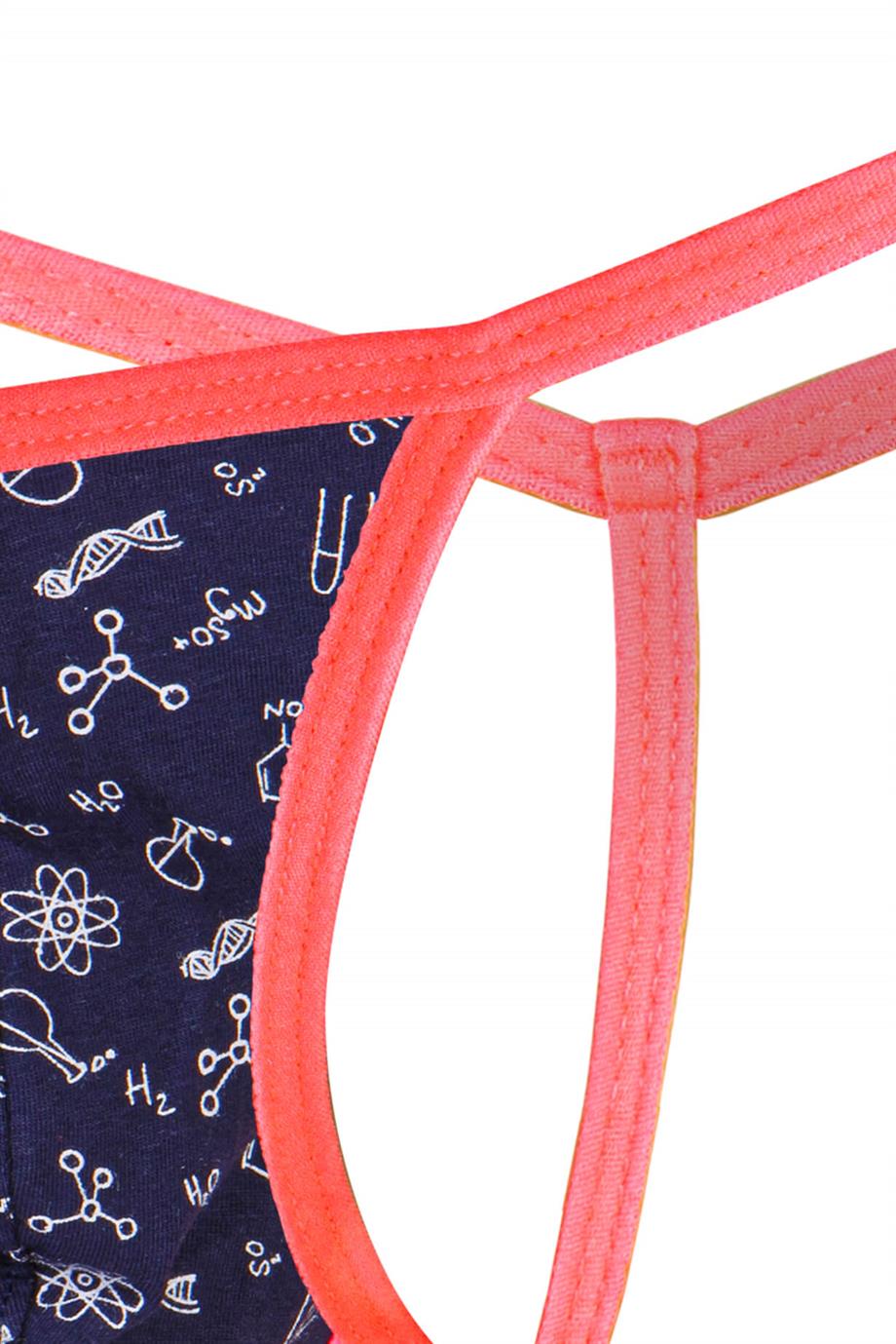 Erkek Neon Lastikli Desenli String - DZN6682