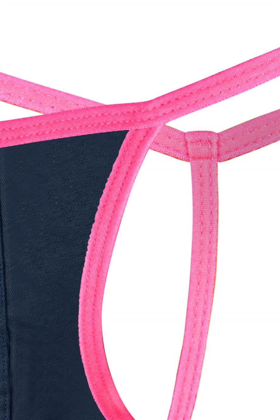 Erkek Neon Lastikli Lacivert String - DZN6677