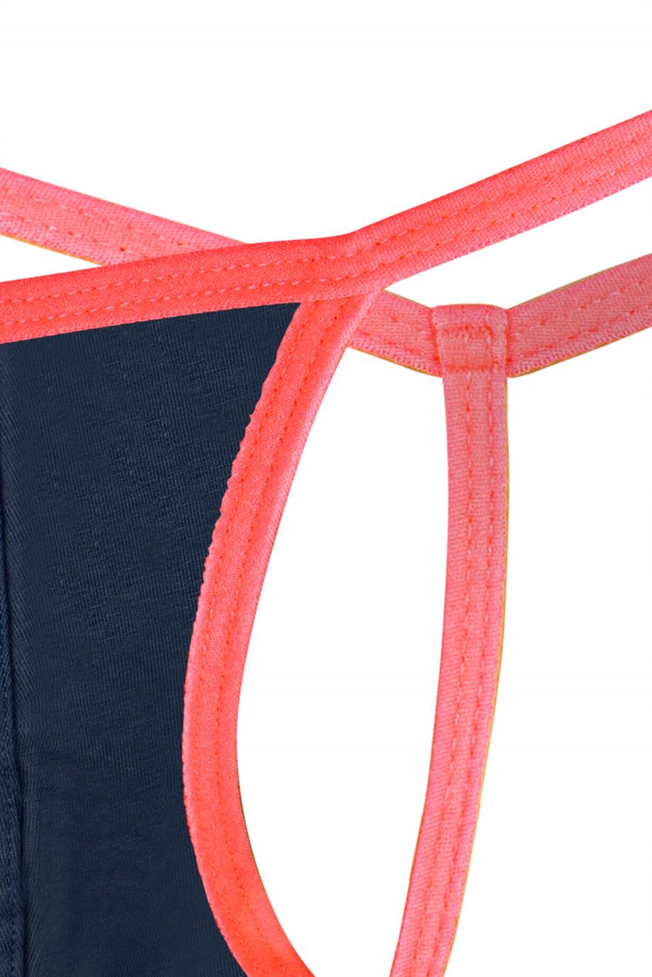 Erkek Neon Lastikli Lacivert String - DZN6677