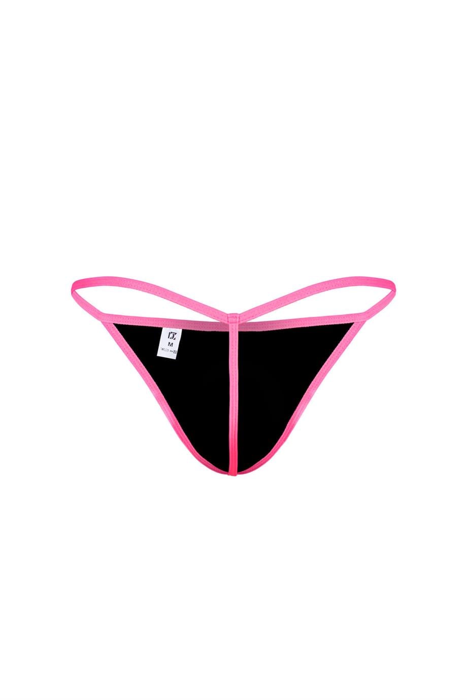 Erkek Neon Lastikli Siyah String - DZN6675