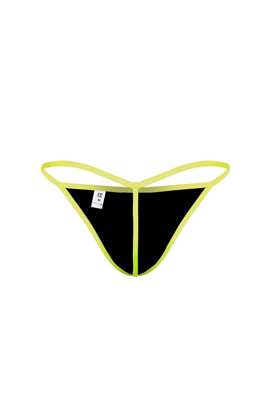Erkek Neon Lastikli Siyah String - DZN6675