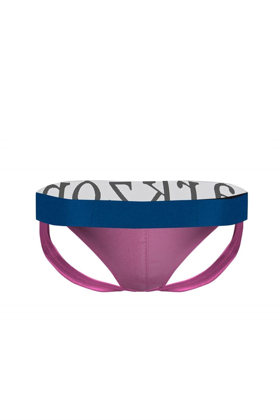 Erkek Pembe Deri Jockstrap - DZN6797