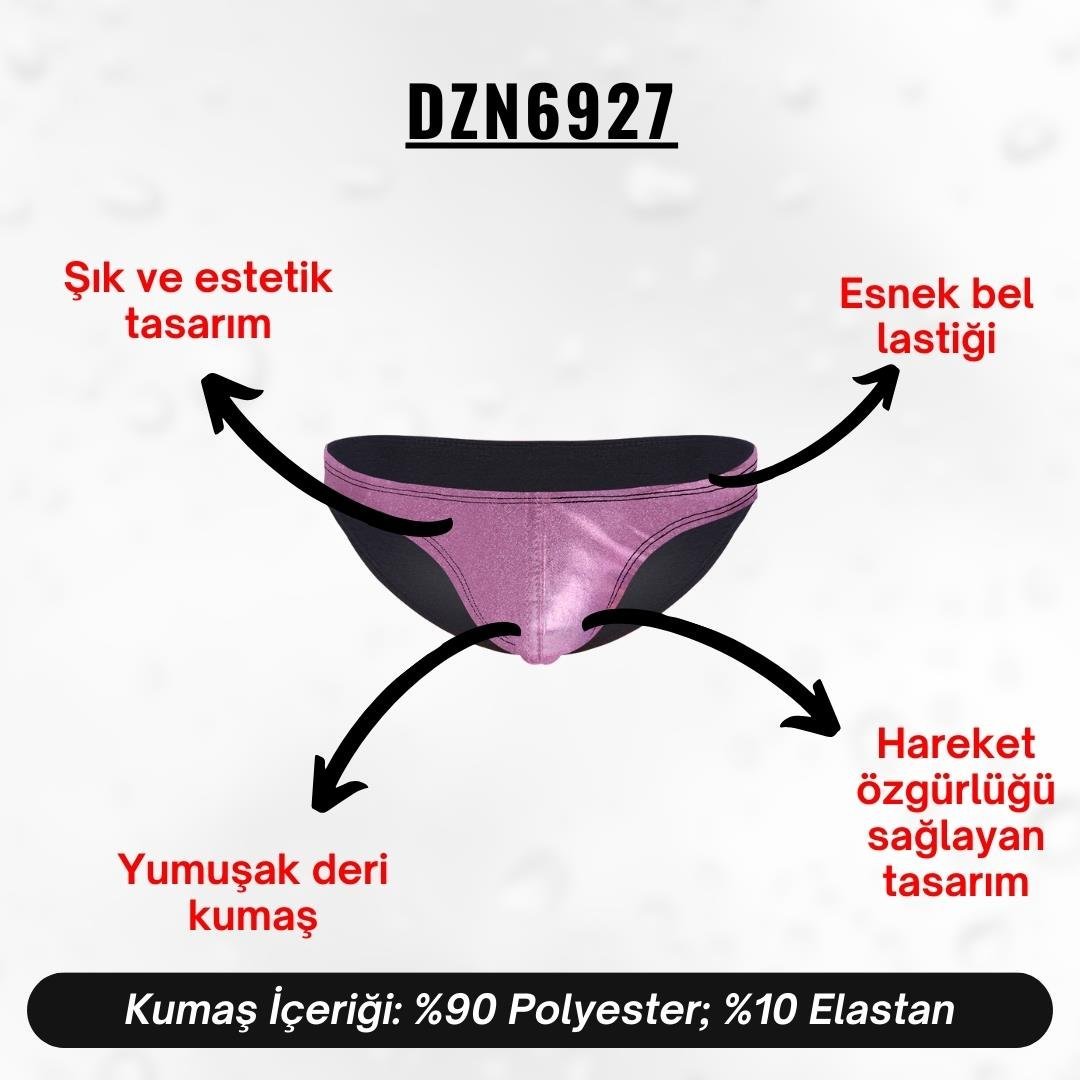 Erkek Pembe Deri Slip - DZN6927