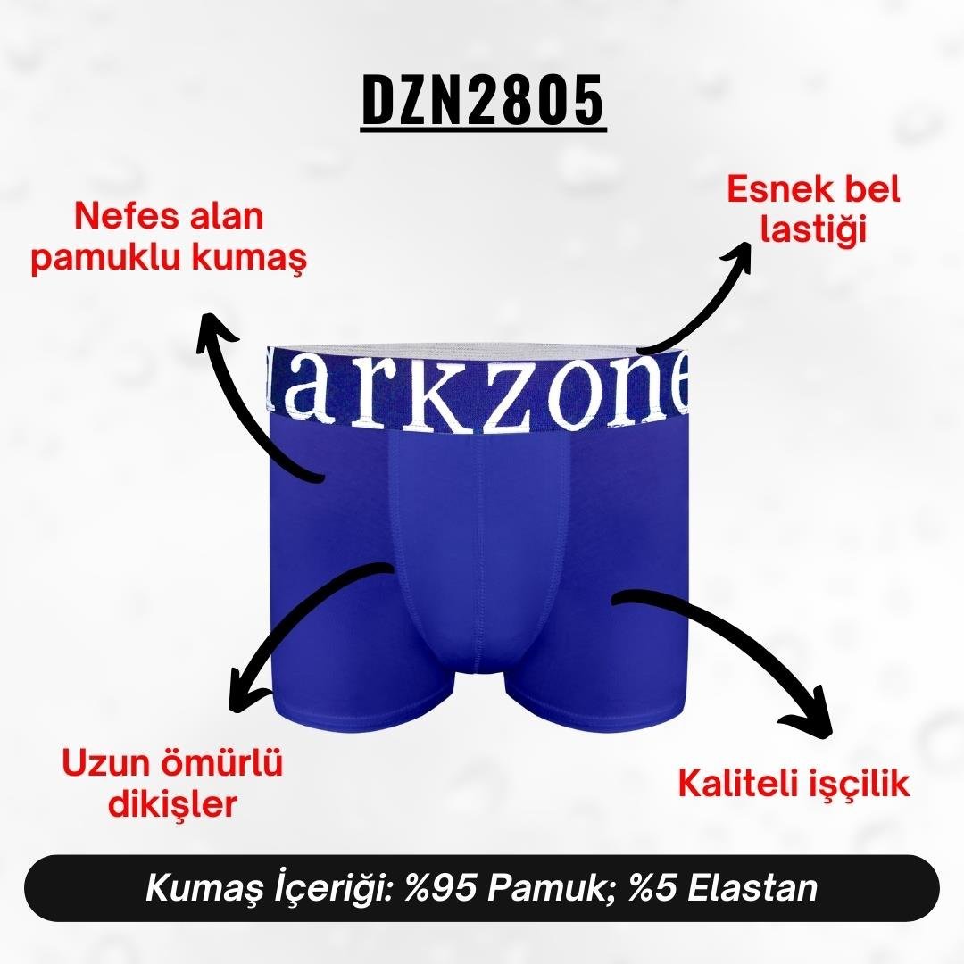 Geniş Lastikli Erkek Saks Boxer - DZN2805