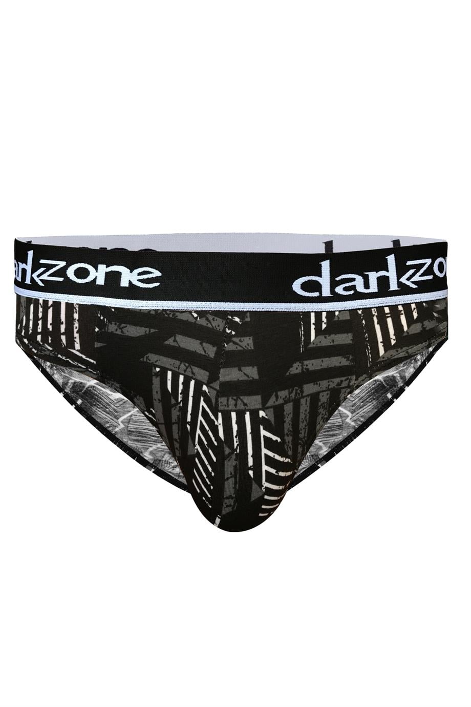 Lastikli Desenli Siyah Erkek Slip - DZN6387