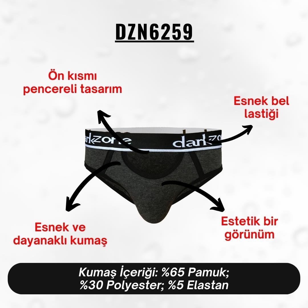 Önü Açık Antrasit Erkek Slip - DZN6259