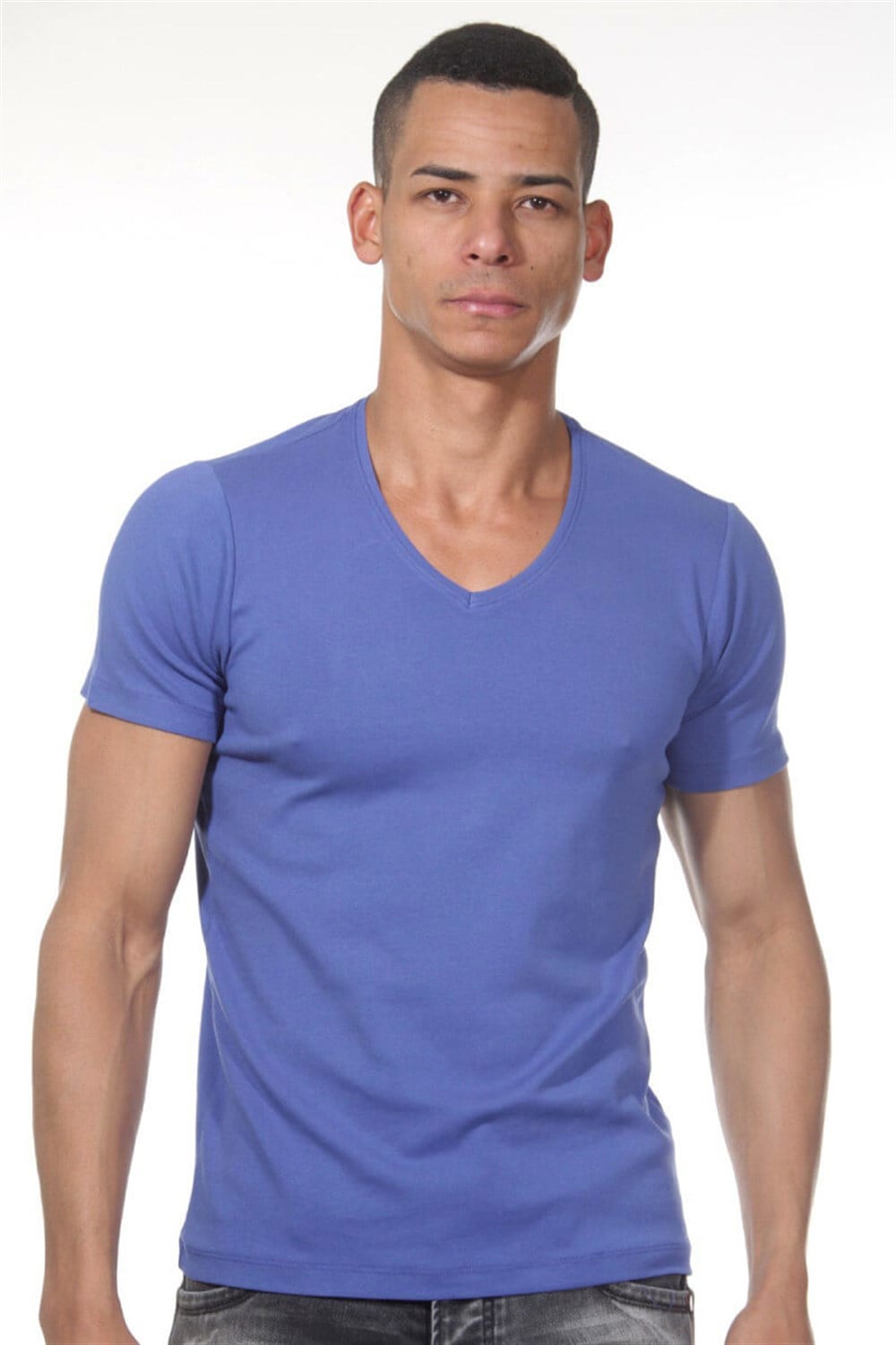 Saks Tişört (V Yaka) - DZN8615SKS