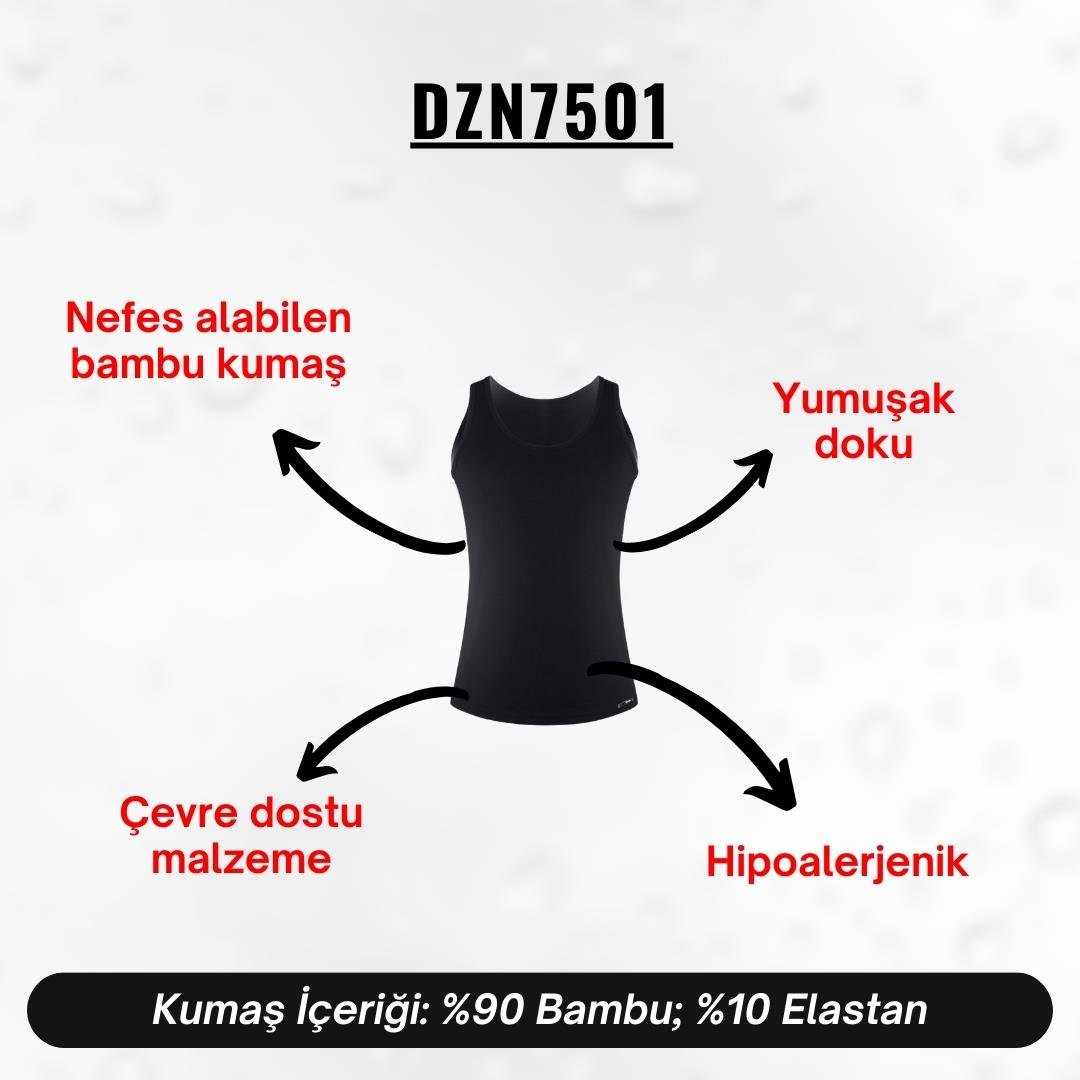 Siyah Bambu Erkek Atlet - DZN7501