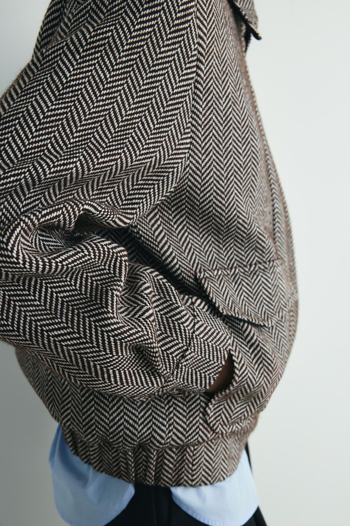 Acı Kahve Alder Kaşe Bomber Ceket