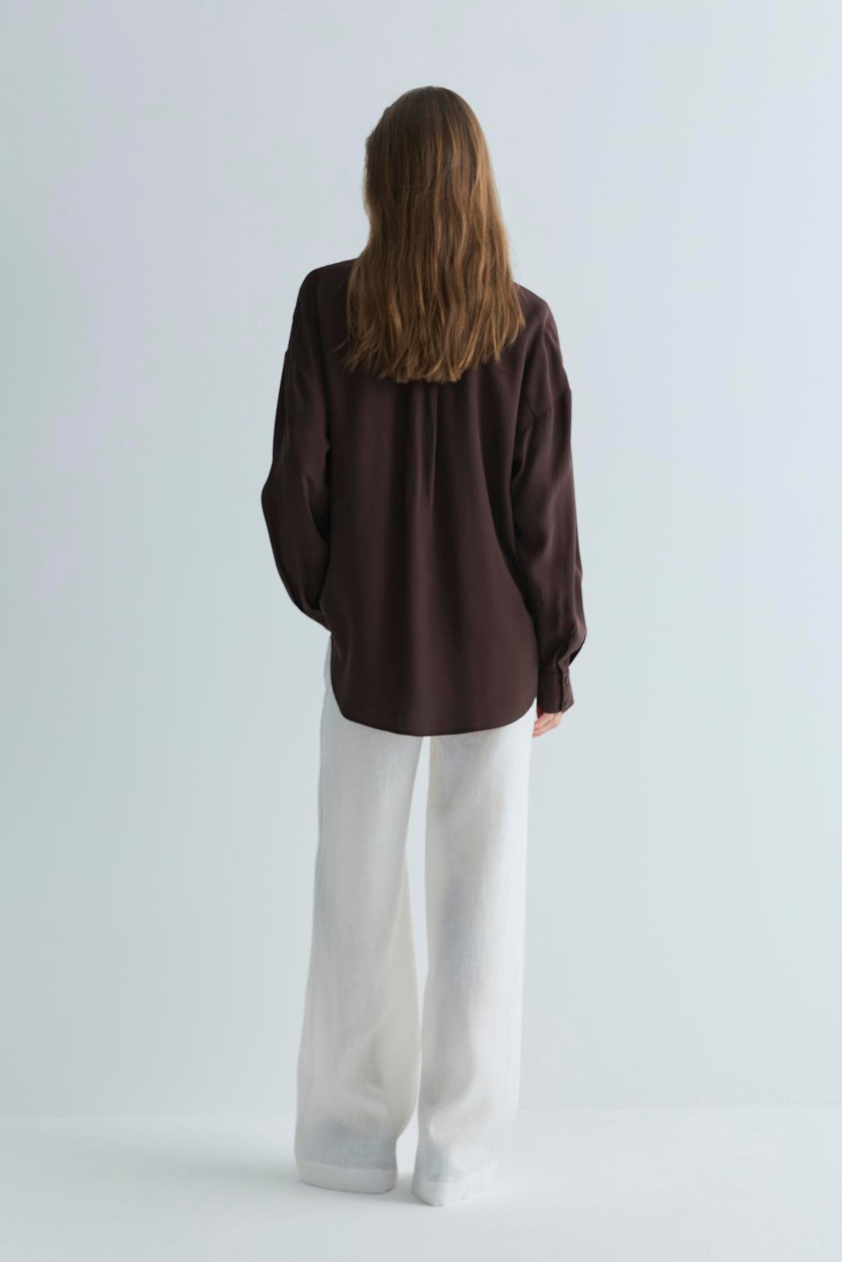 Acı Kahve Alessa Tensel Gömlek