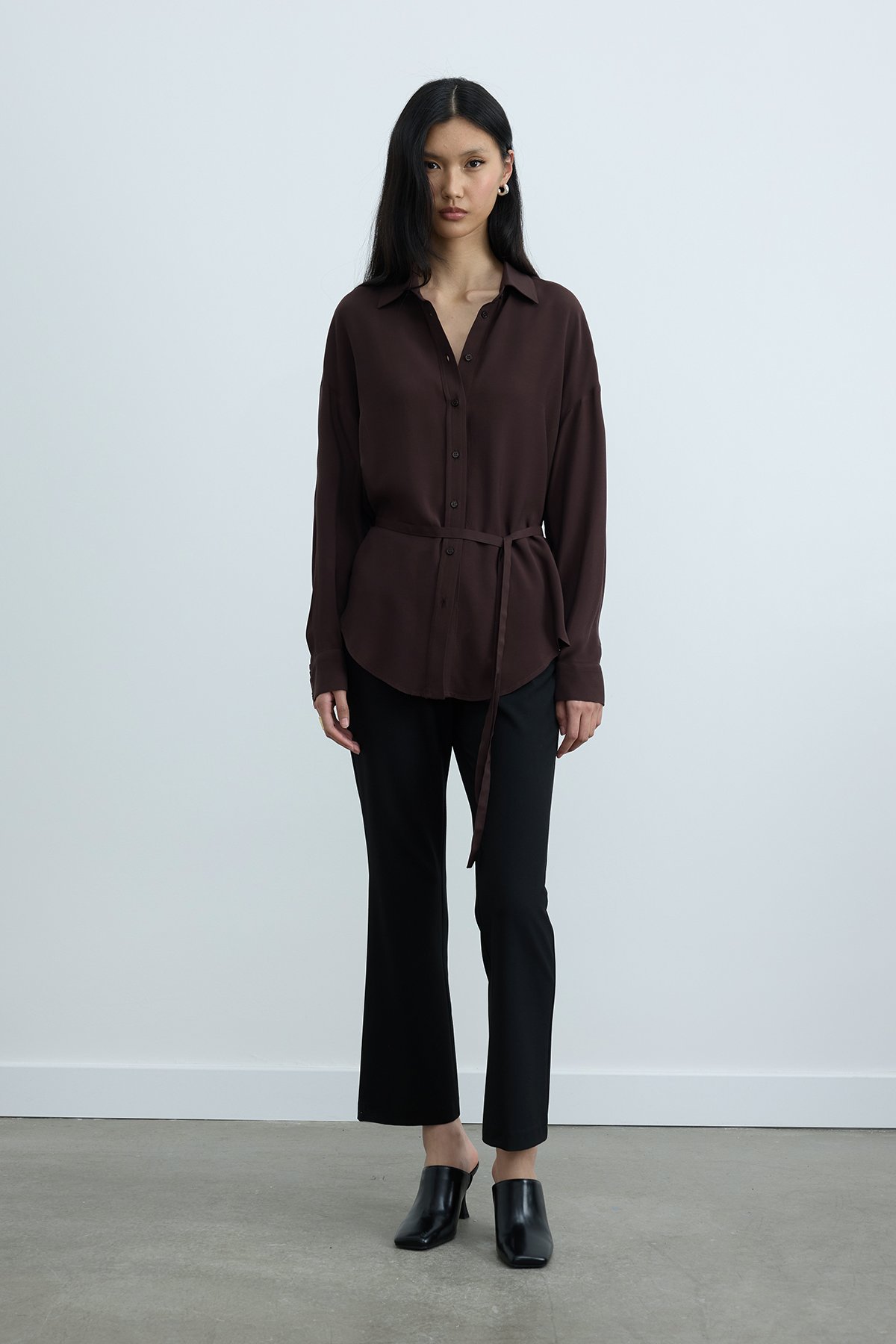 Acı Kahve Alessa Tensel Gömlek