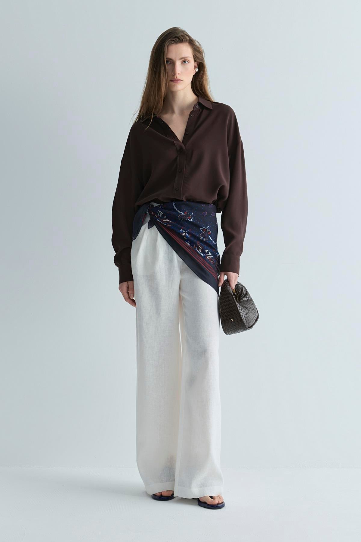 Acı Kahve Alessa Tensel Gömlek