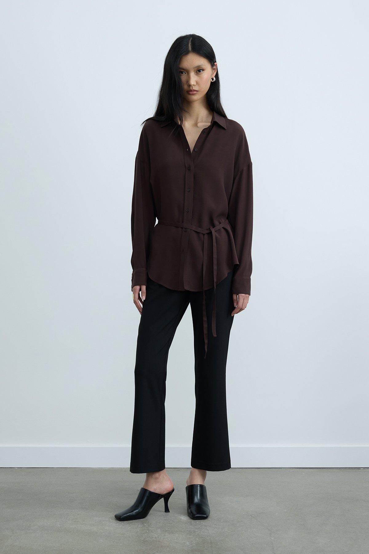 Acı Kahve Alessa Tensel Gömlek