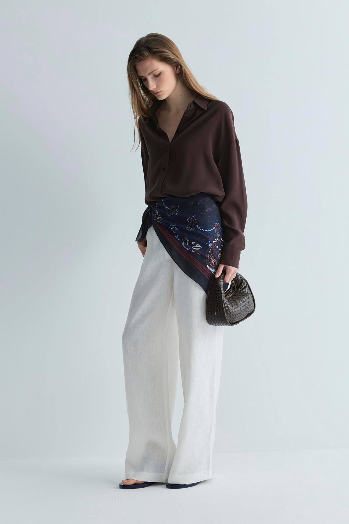 Acı Kahve Alessa Tensel Gömlek