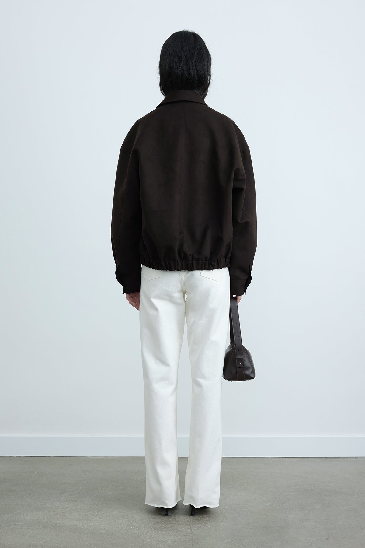 Chiara Suede Bomber Jacket