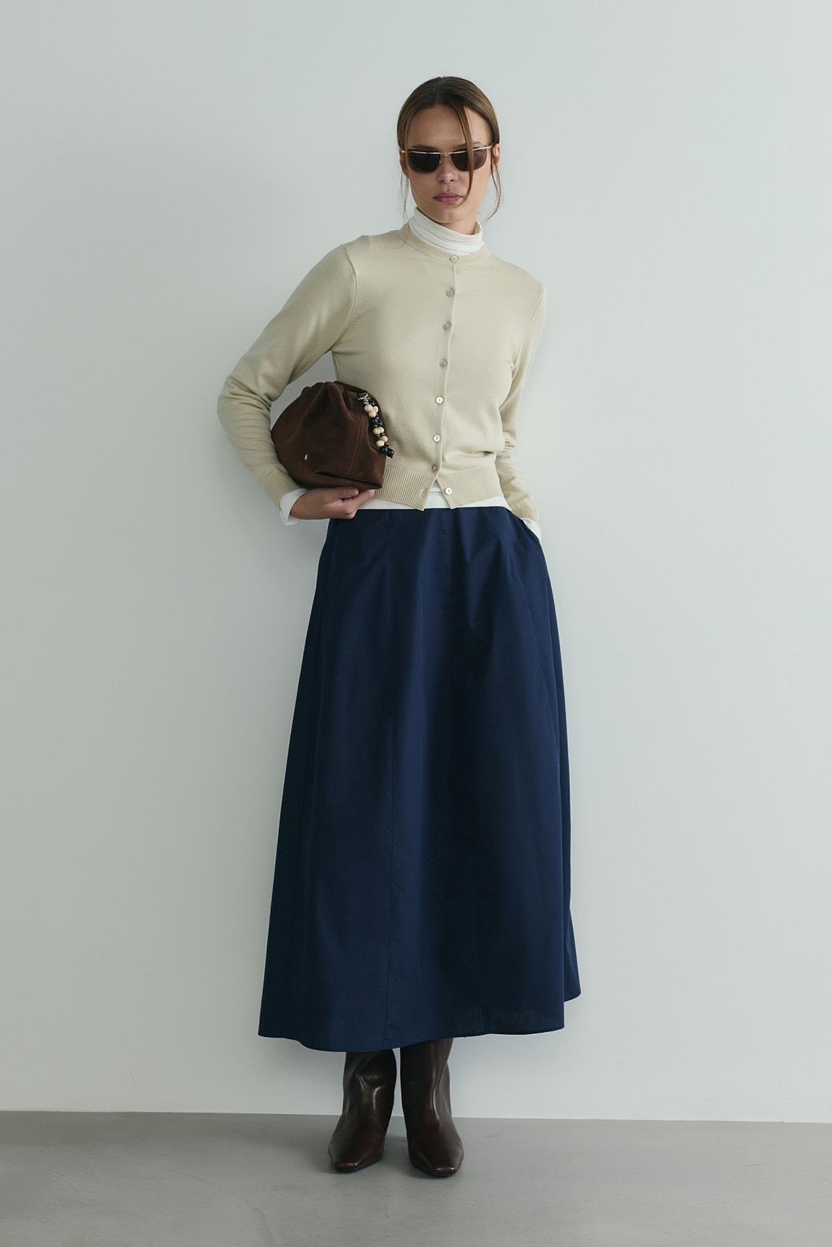 Acı Kahve Cove Büzgülü El Çantası