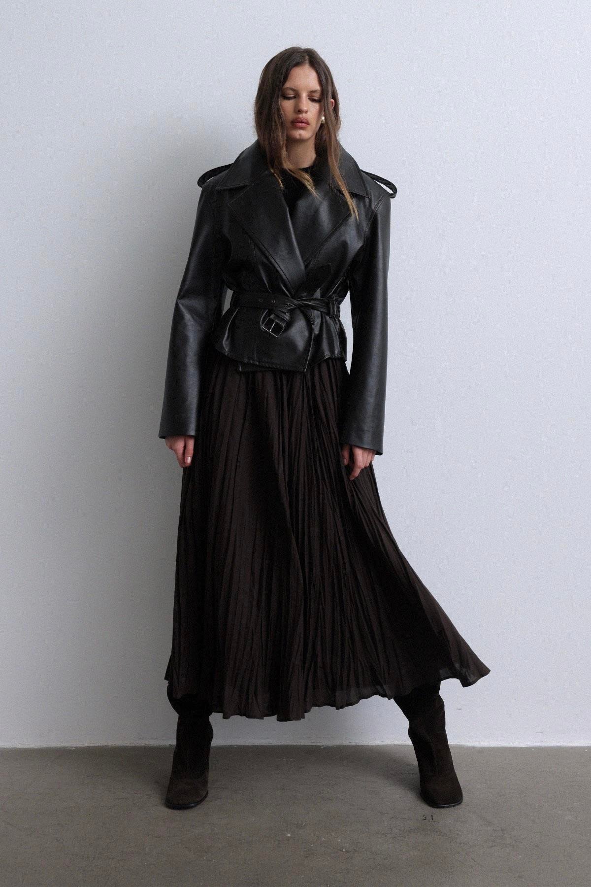 Acı Kahve Donette Piliseli Etek