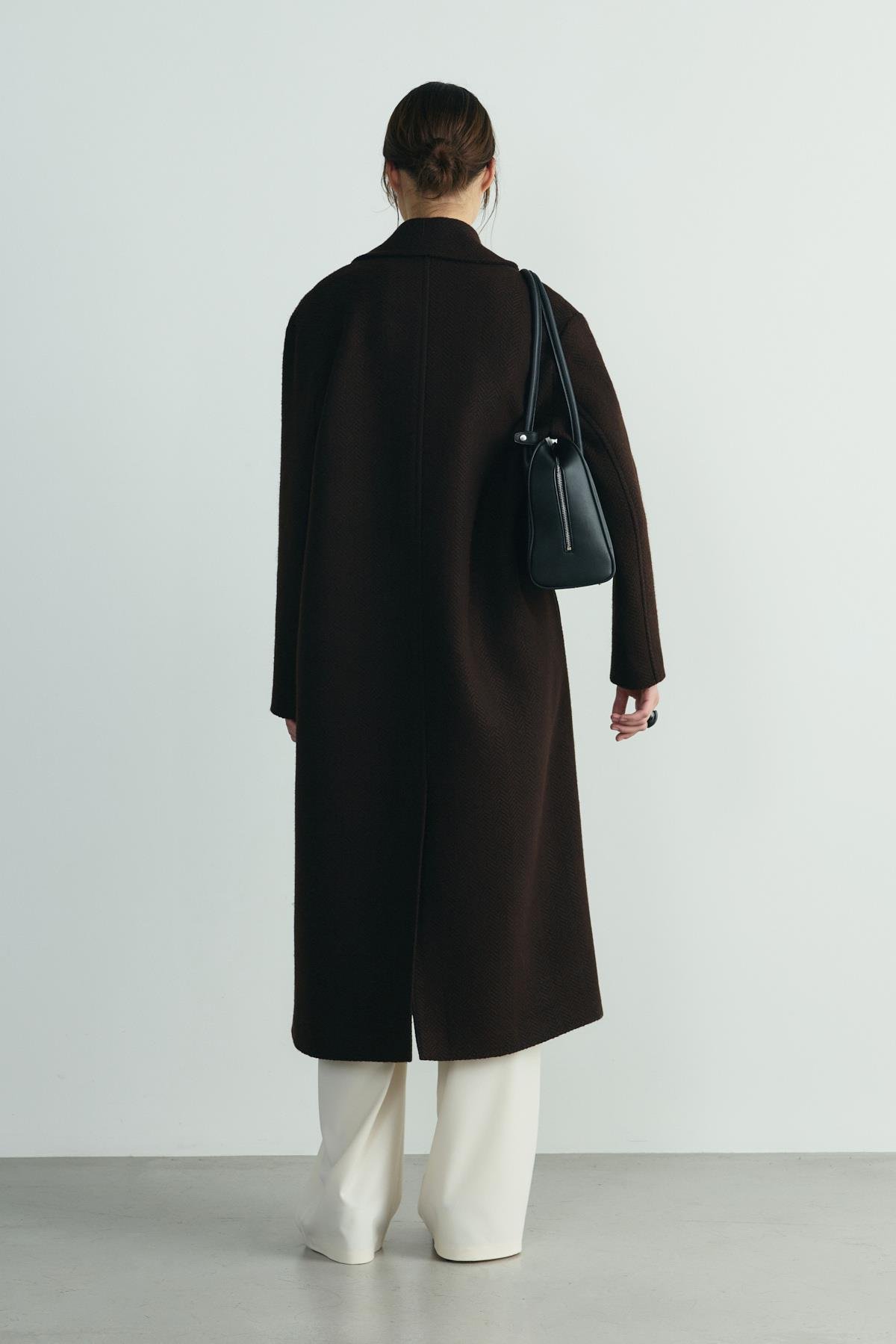 Acı Kahve Dora Uzun Oversize Kaban