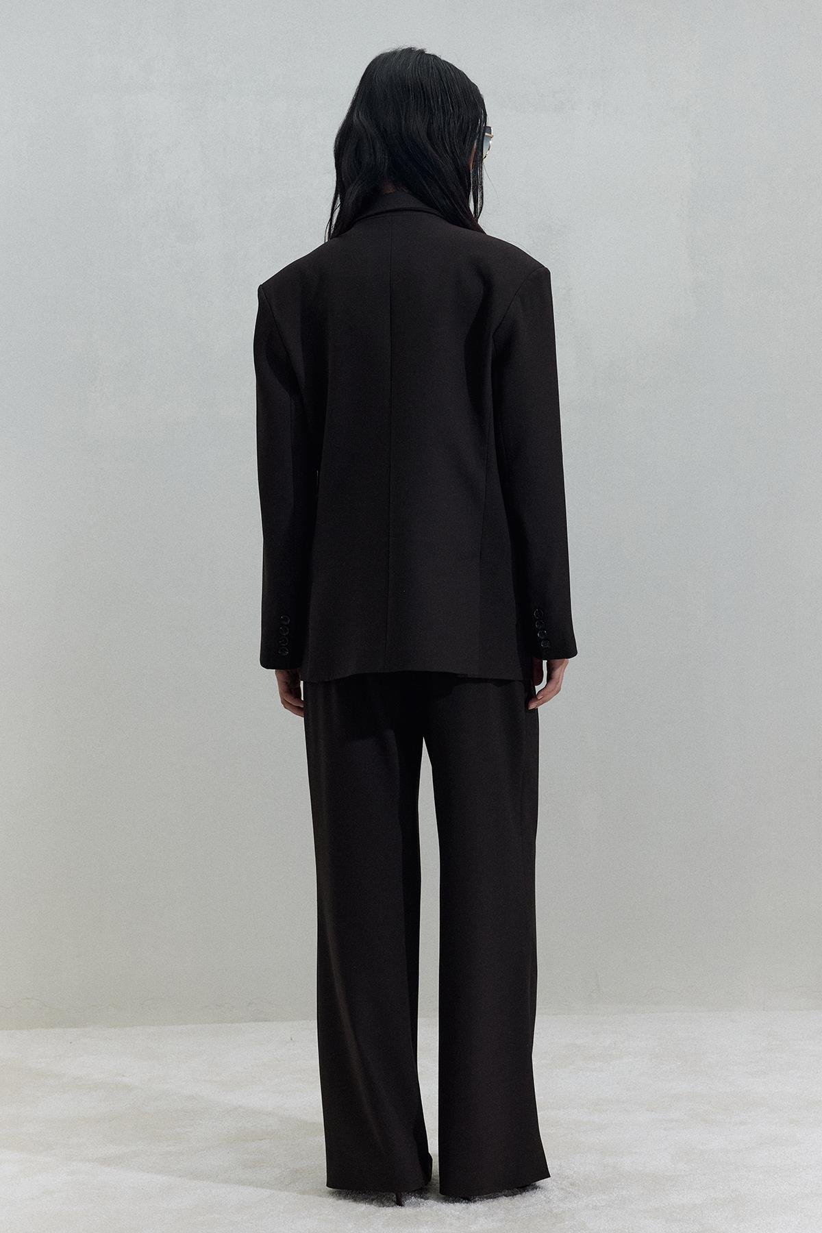 Acı Kahve Janet Kruvaze Blazer Ceket