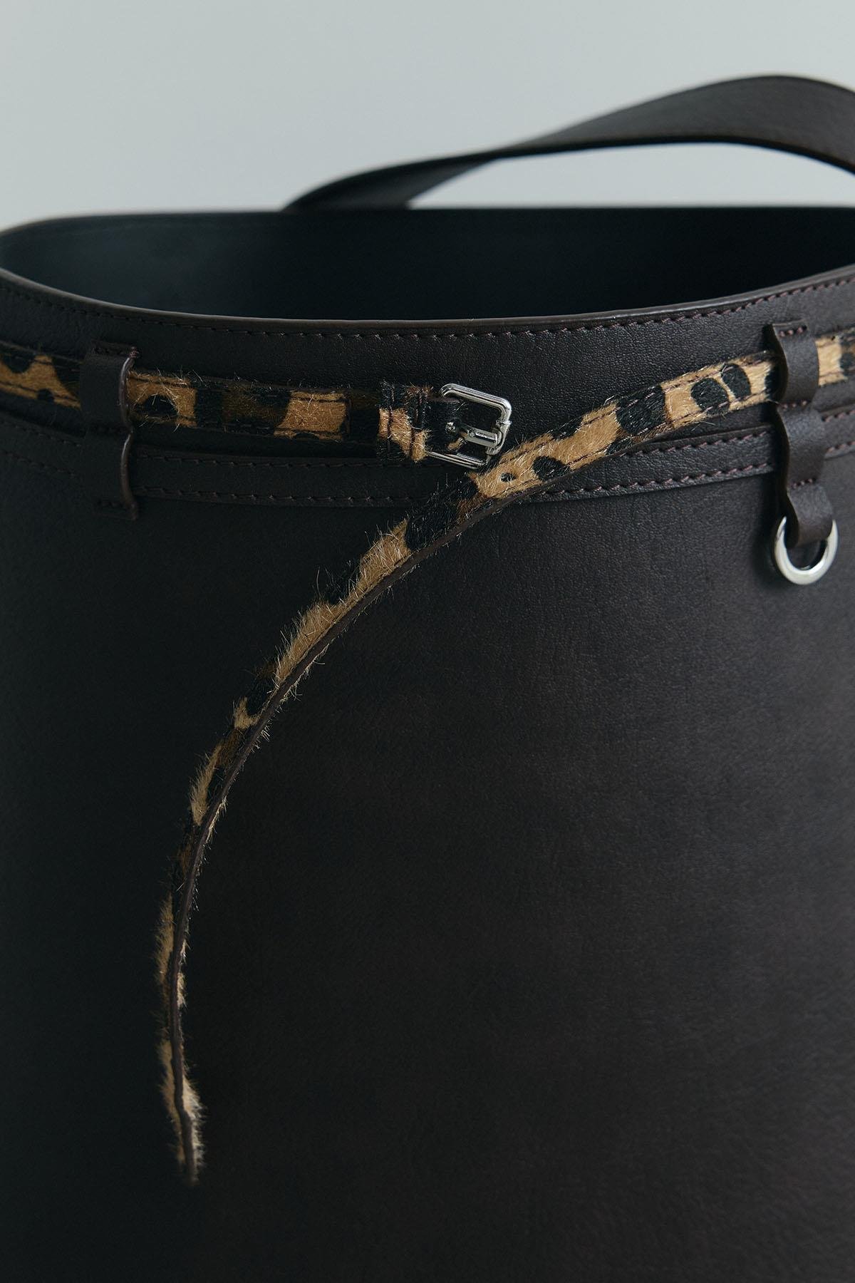 Acı Kahve Lora Kemerli Deri Çanta