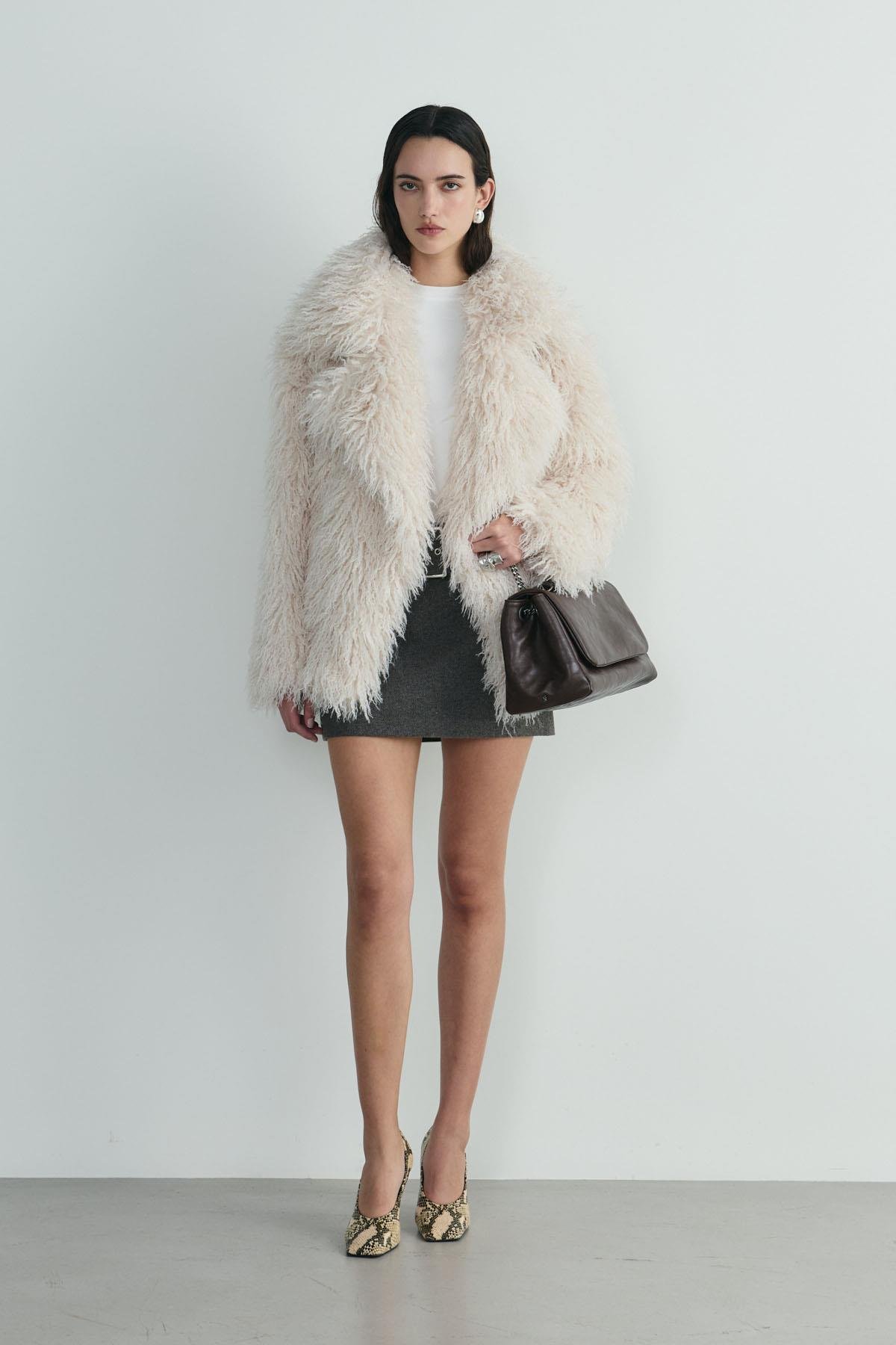 Acı Kahve Milan Zincirli Deri Çanta