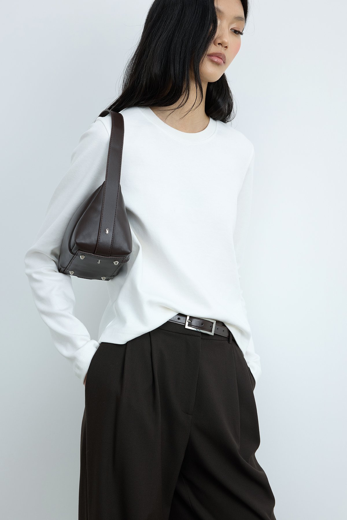 Acı Kahve Rhan Deri Mini Çanta