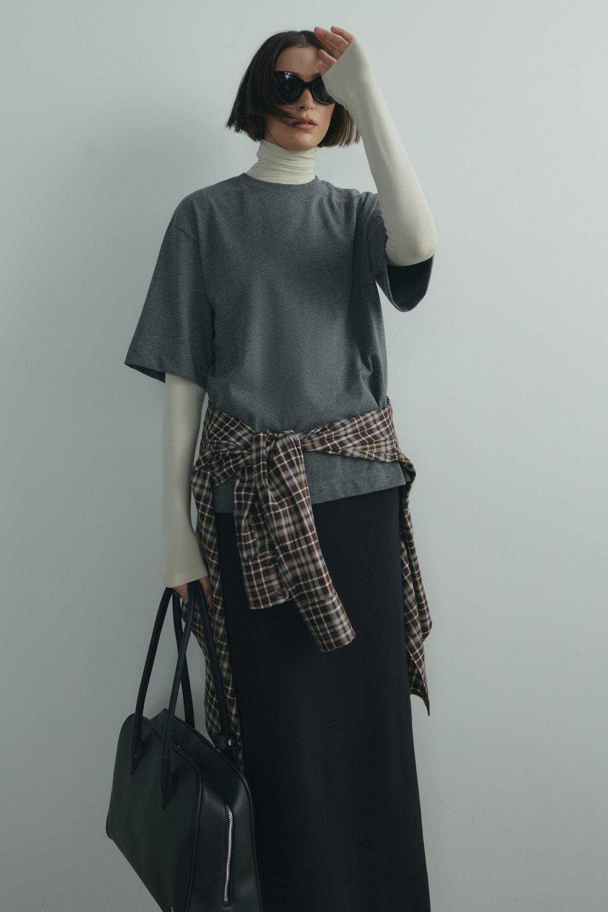 Antrasit Nox Oversize Tişört