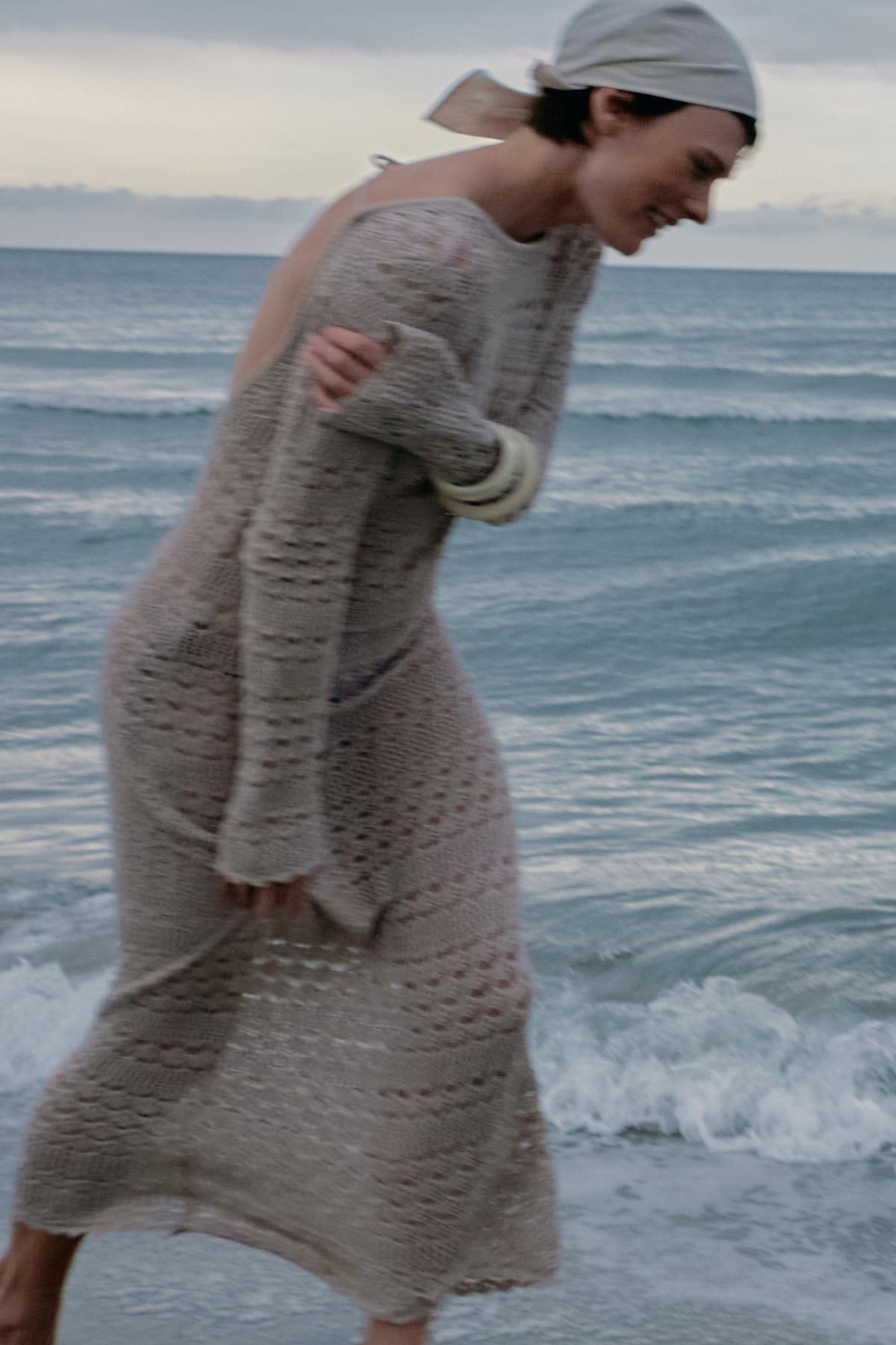 Bej Claire Ajurlu Elbise