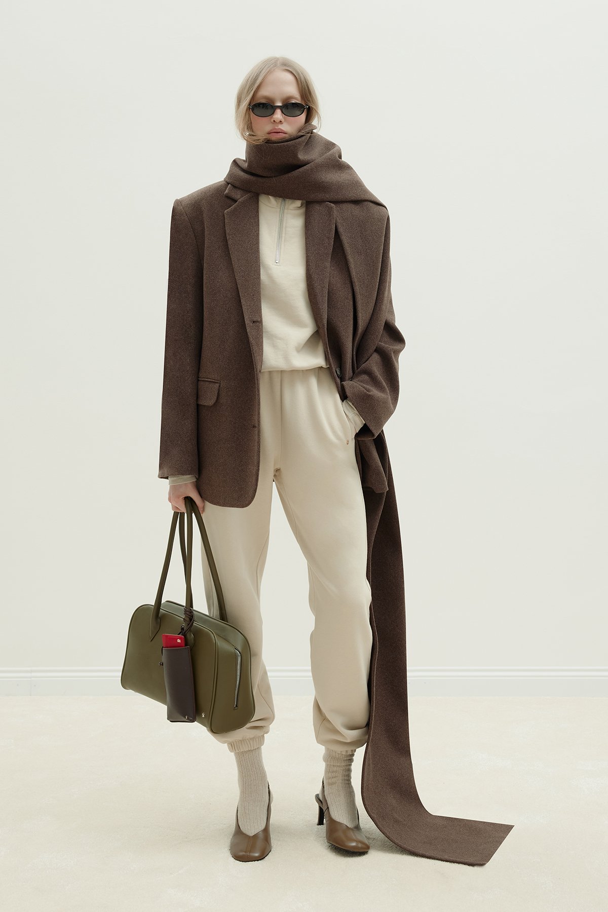 Bej Cossie Jogger Eşofman