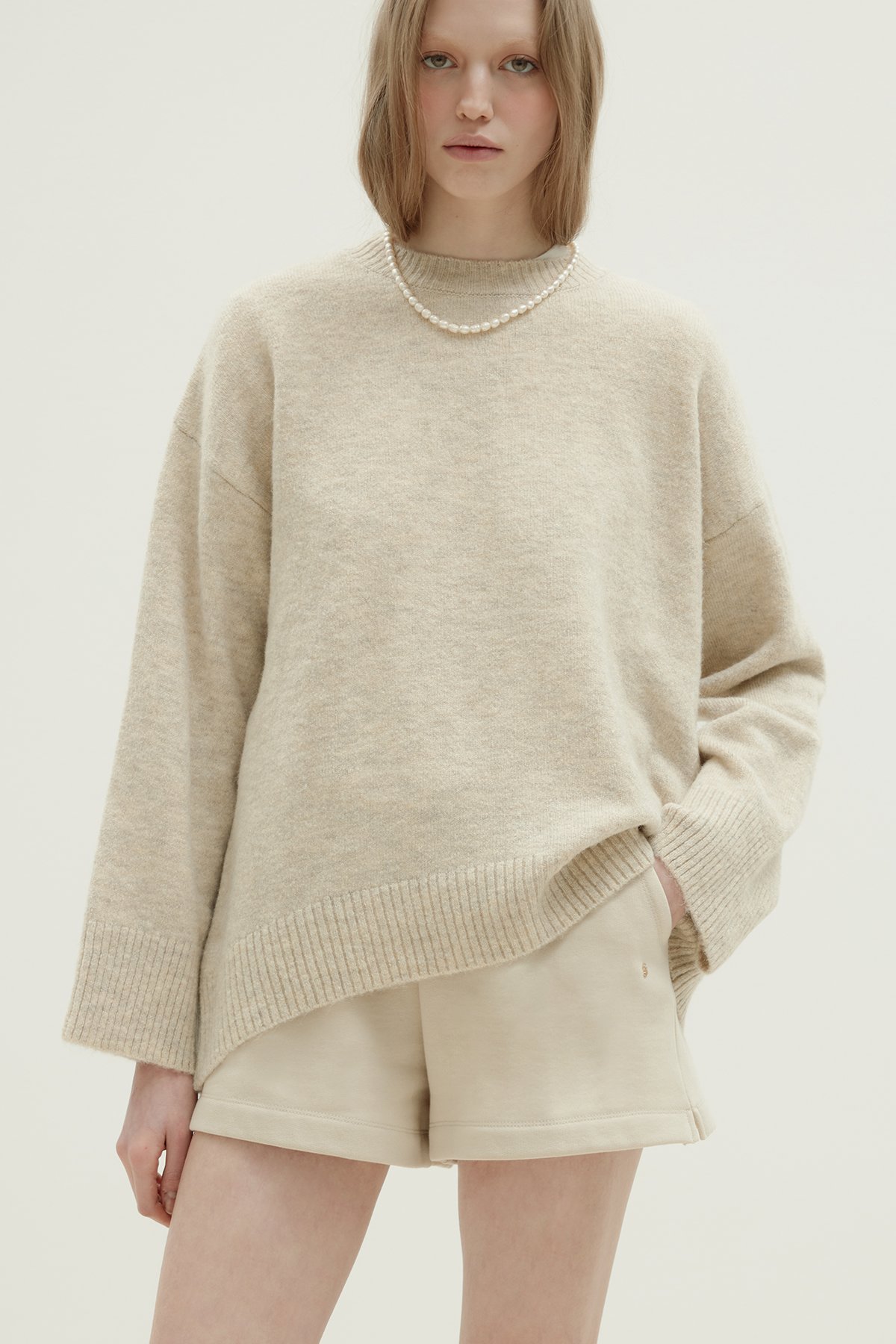 Bej Ena Pamuklu Şort