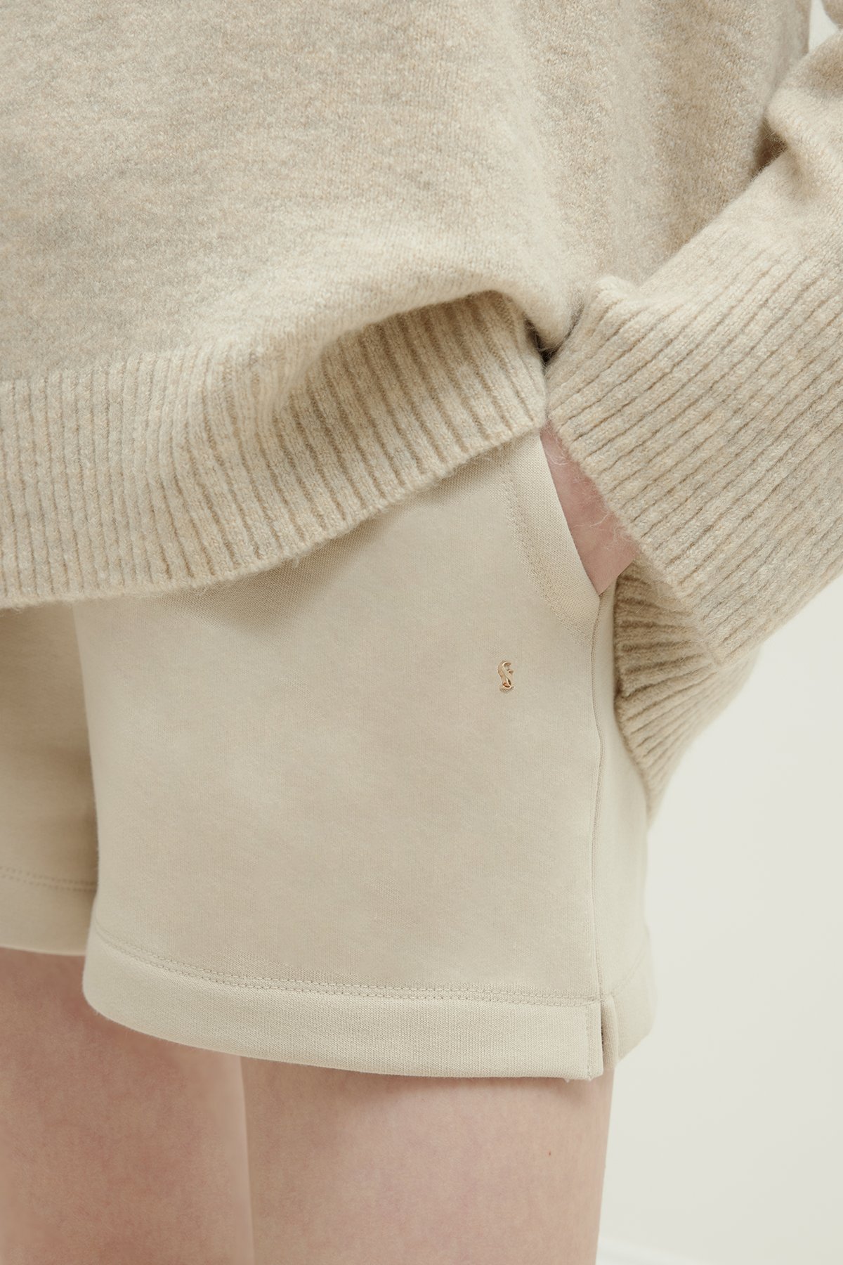 Bej Ena Pamuklu Şort