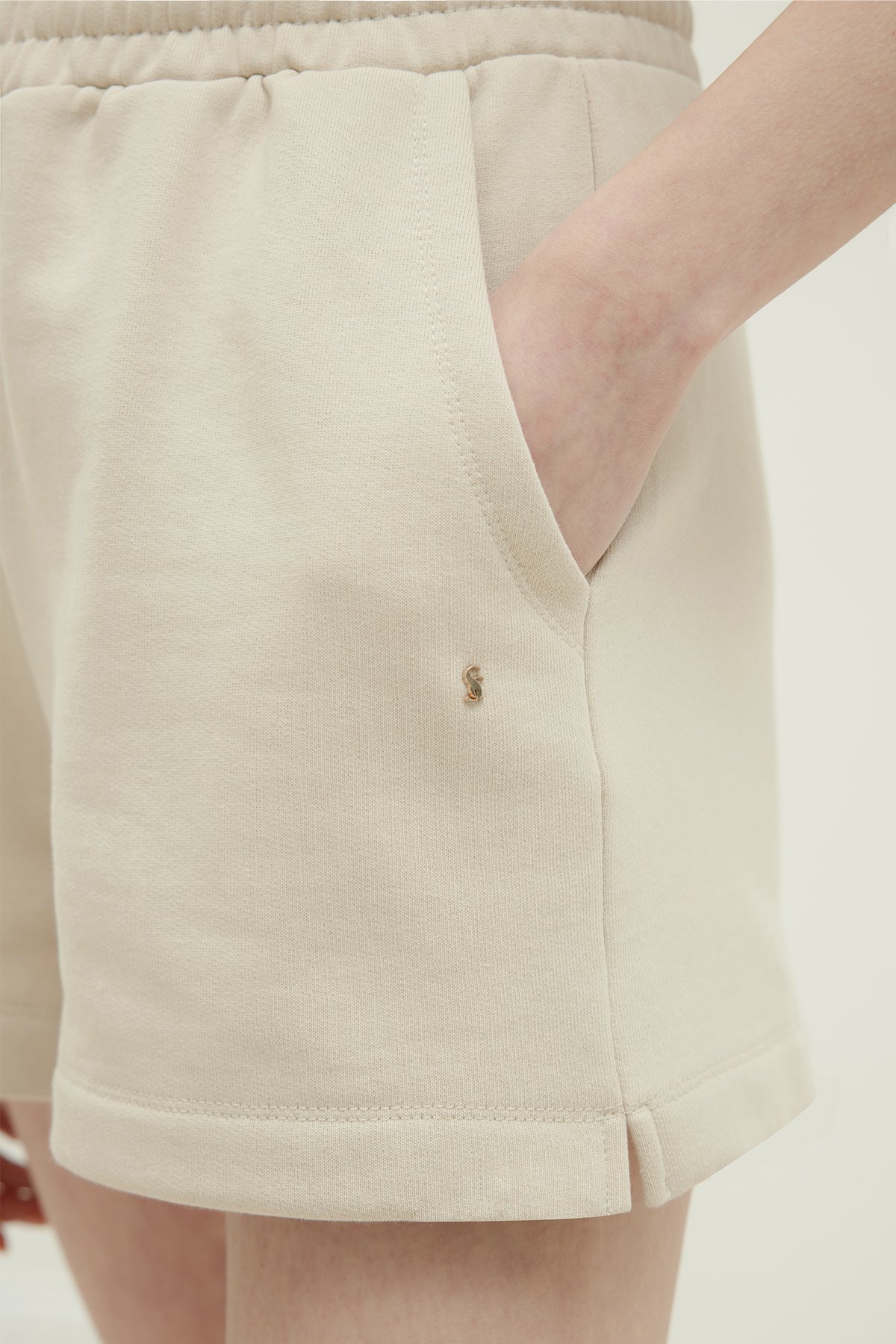Bej Ena Pamuklu Şort
