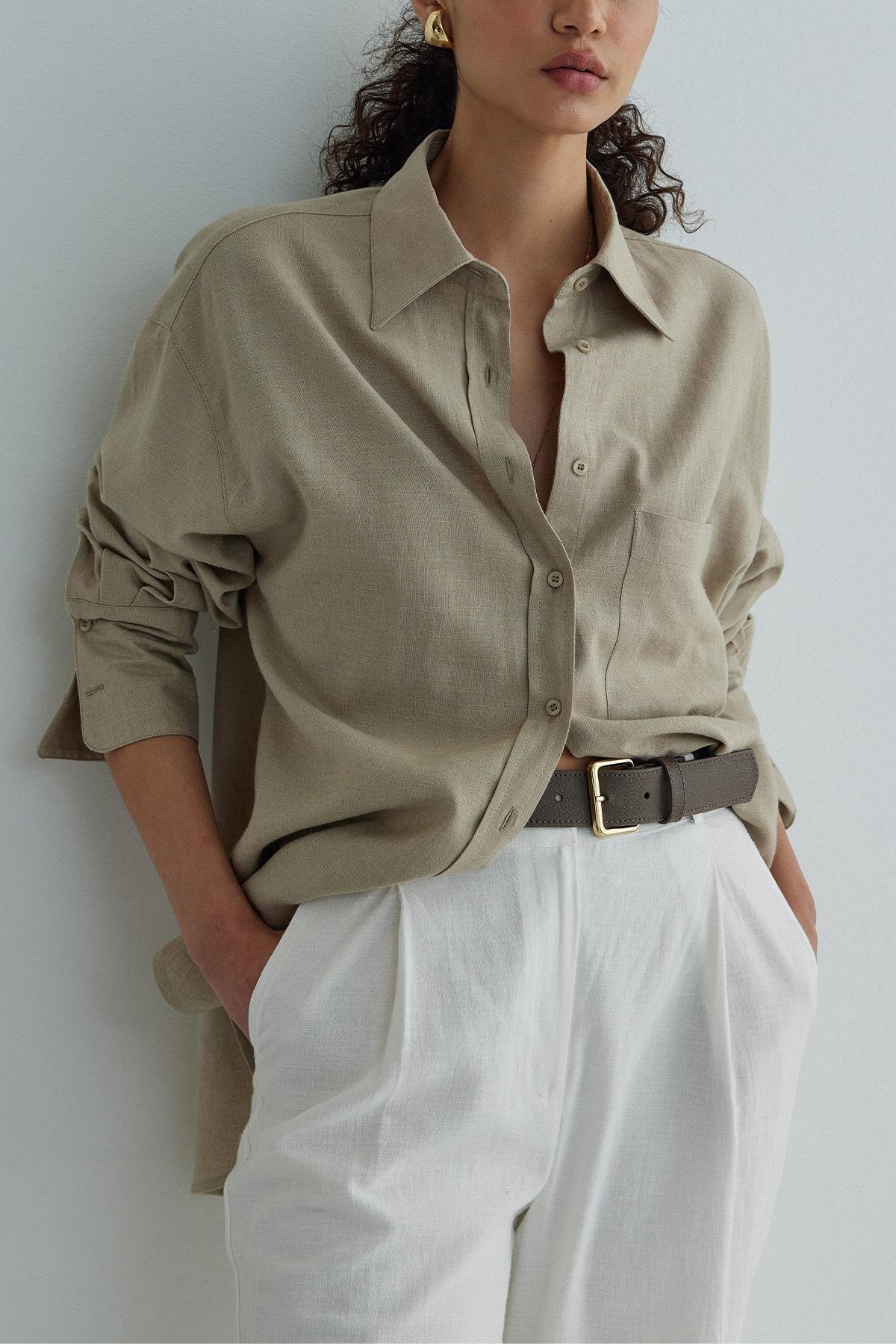 Mild Linen Basic Shirt