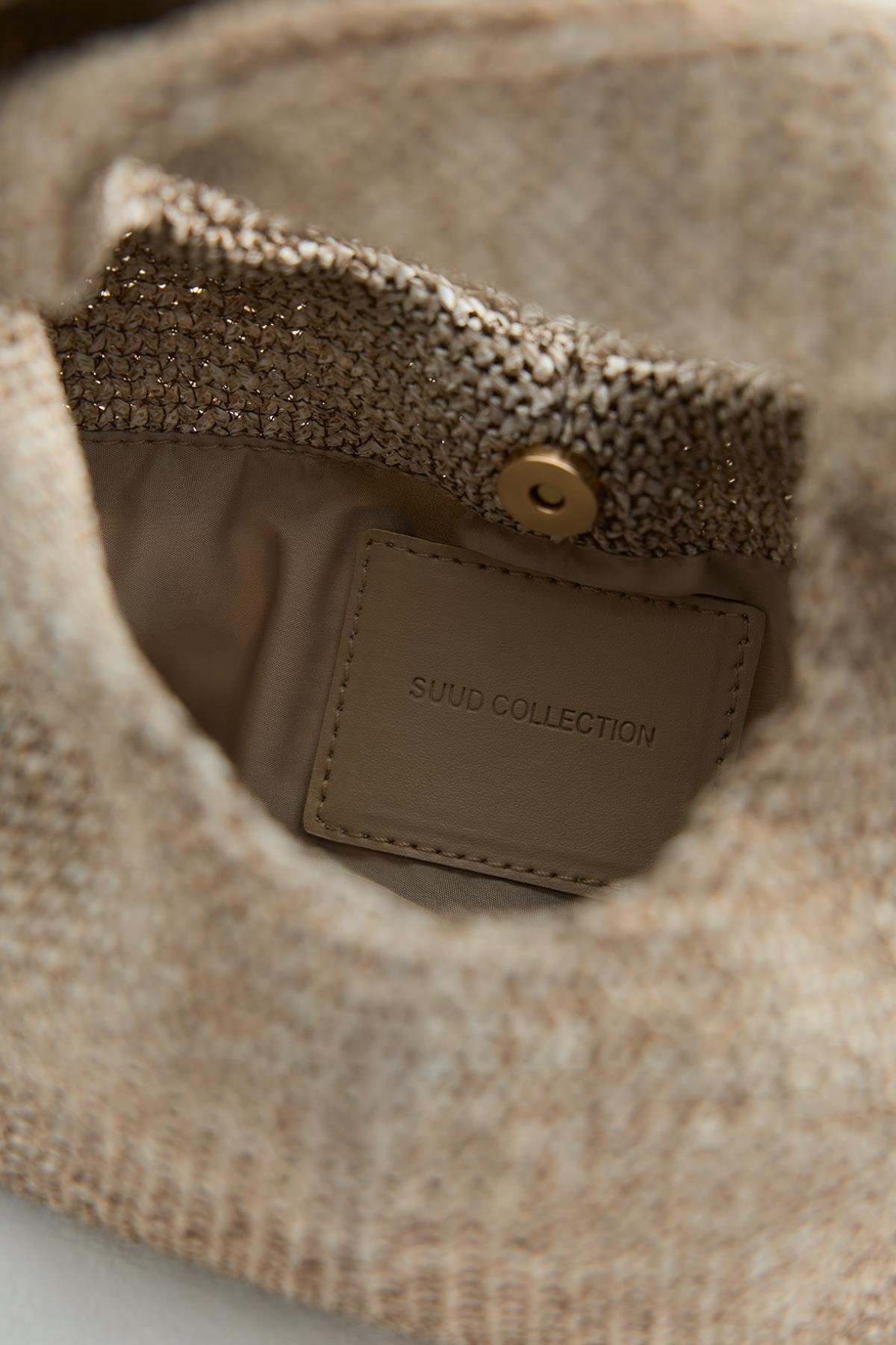 Bej Roen Hasır Çanta