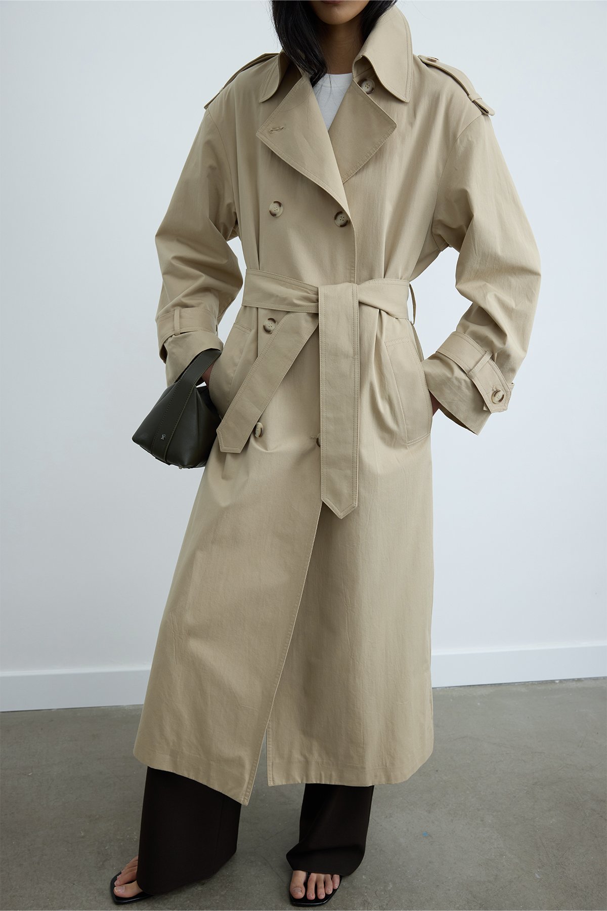 Bej Rowan Trençkot