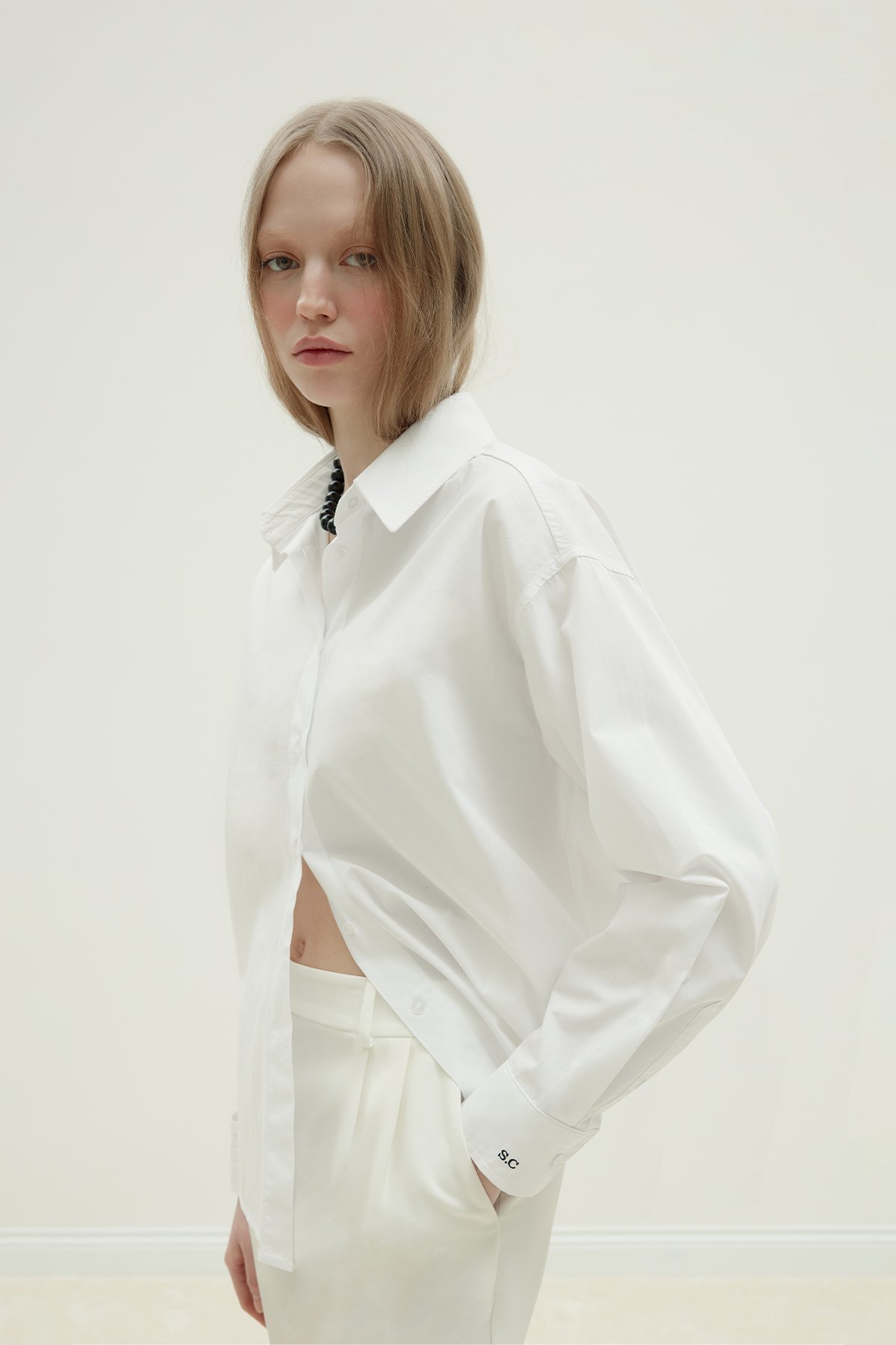 Beyaz Kişiselleştirilmiş Gömlek