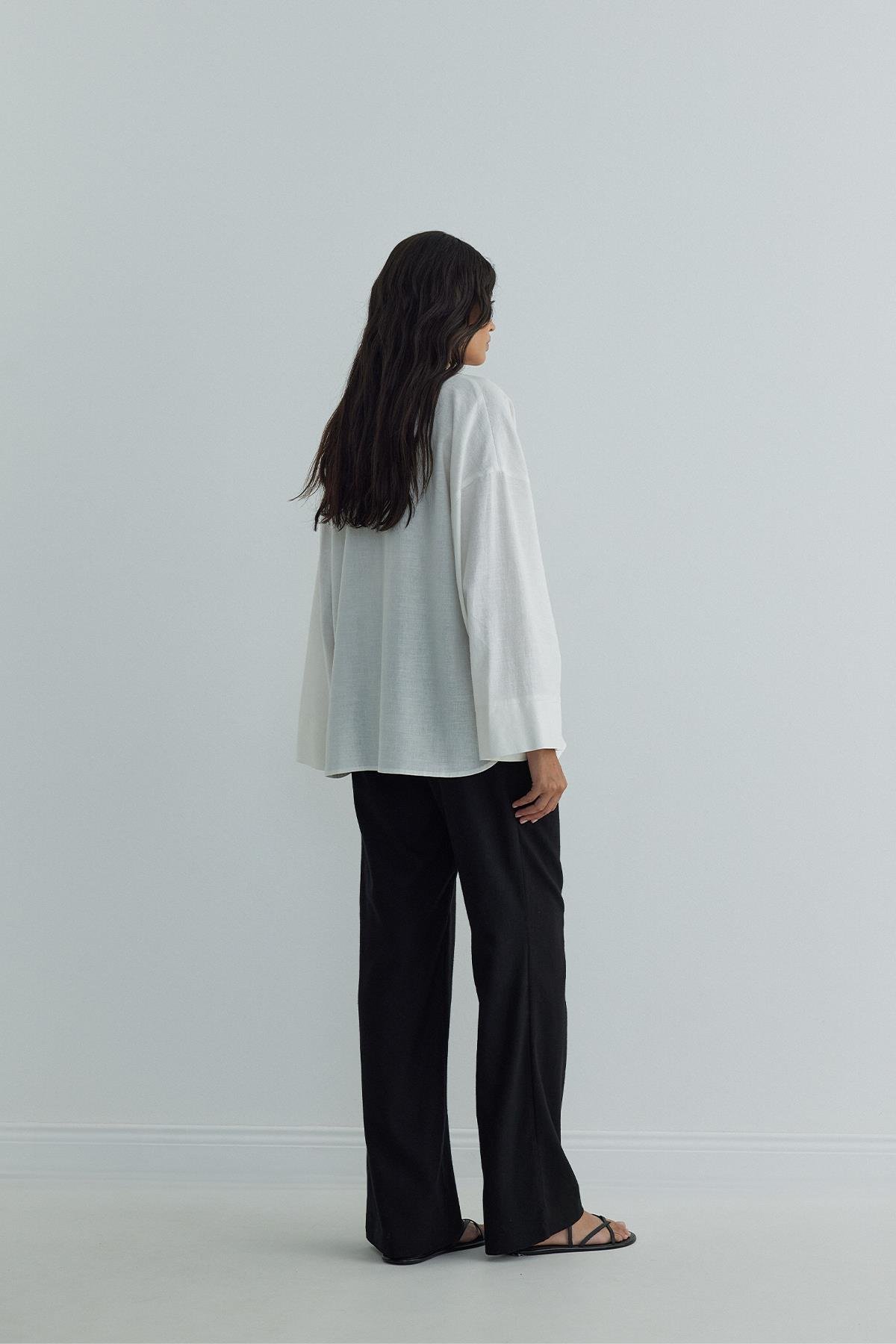 Milos Linen Kimono Shirt