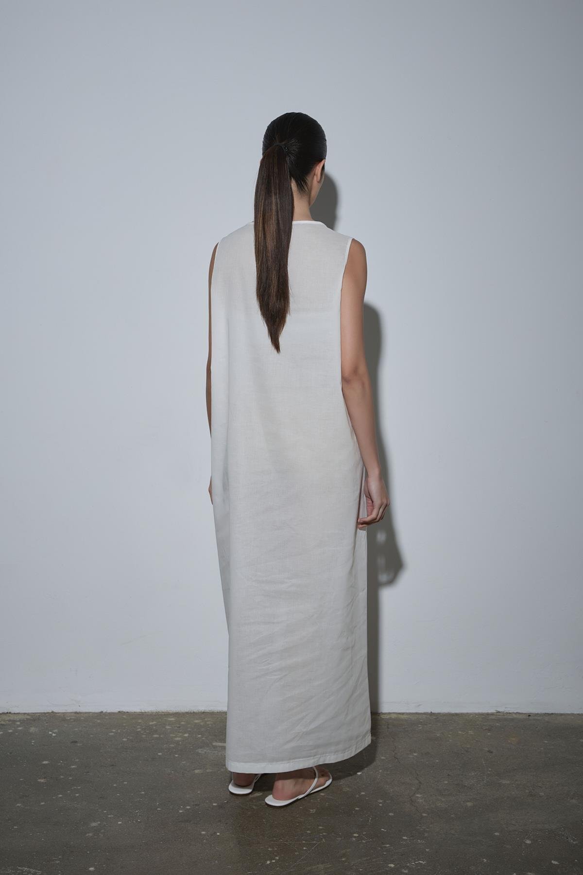 Beyaz Pamuklu Elbise Astarı