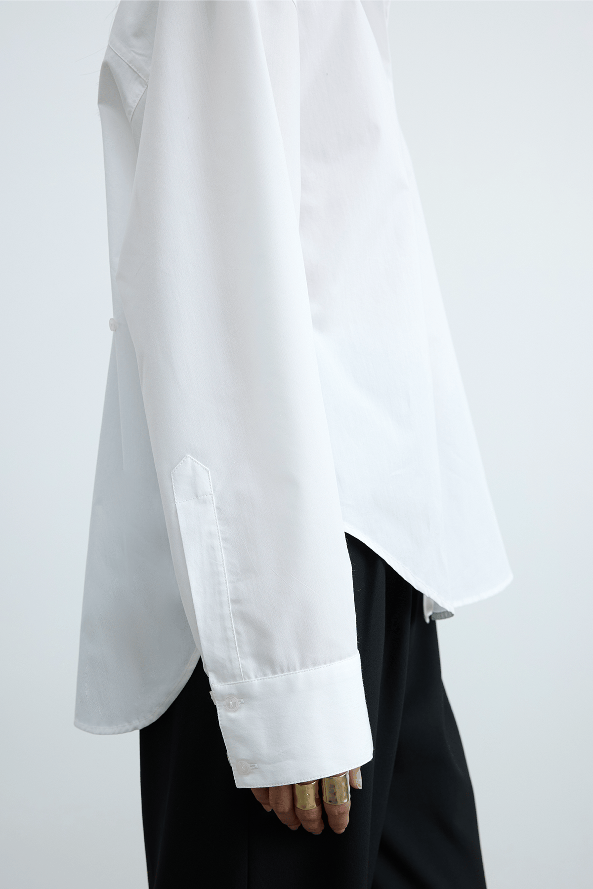 Beyaz Paper Oversize Gömlek