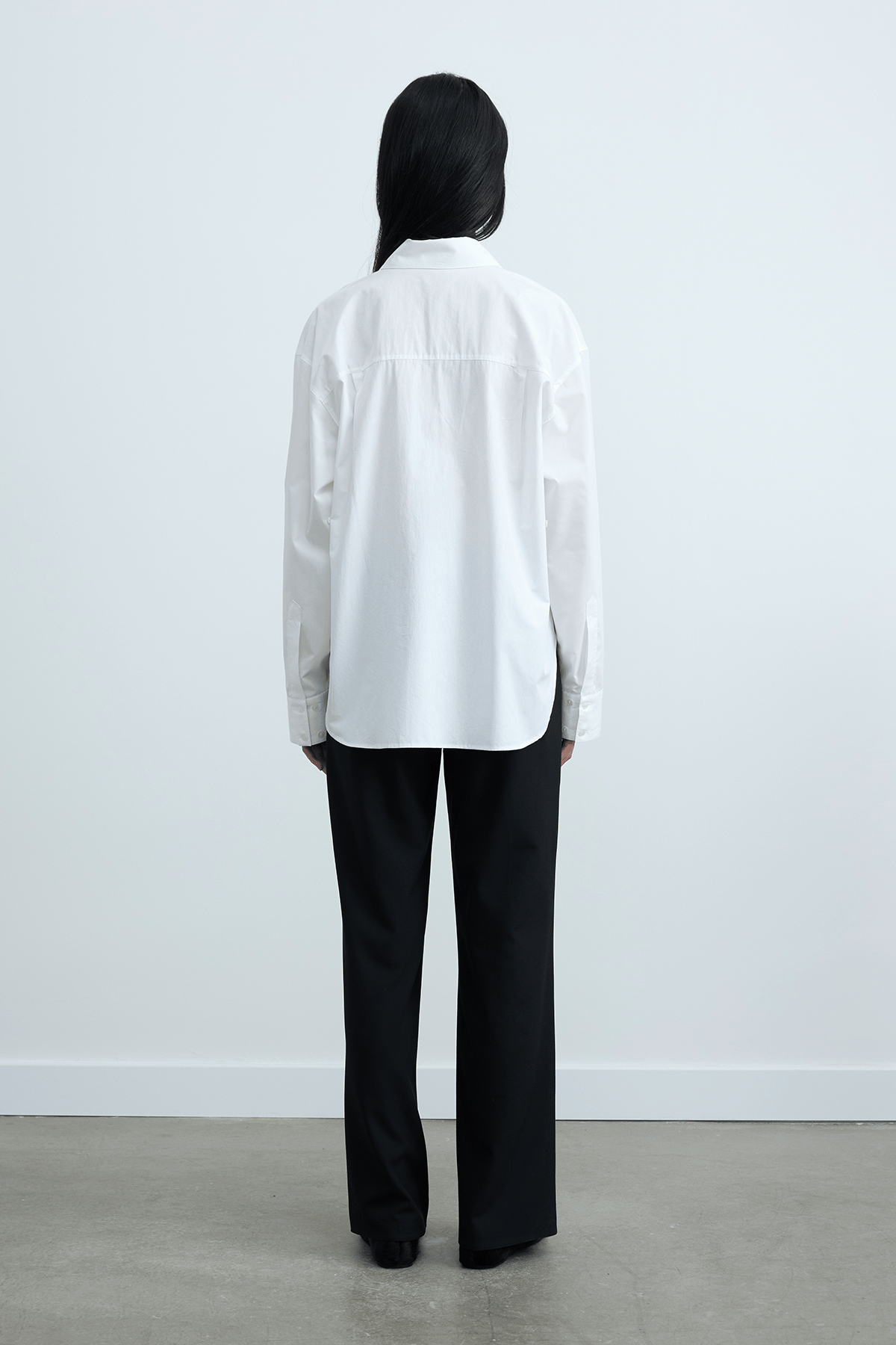 Beyaz Paper Oversize Gömlek